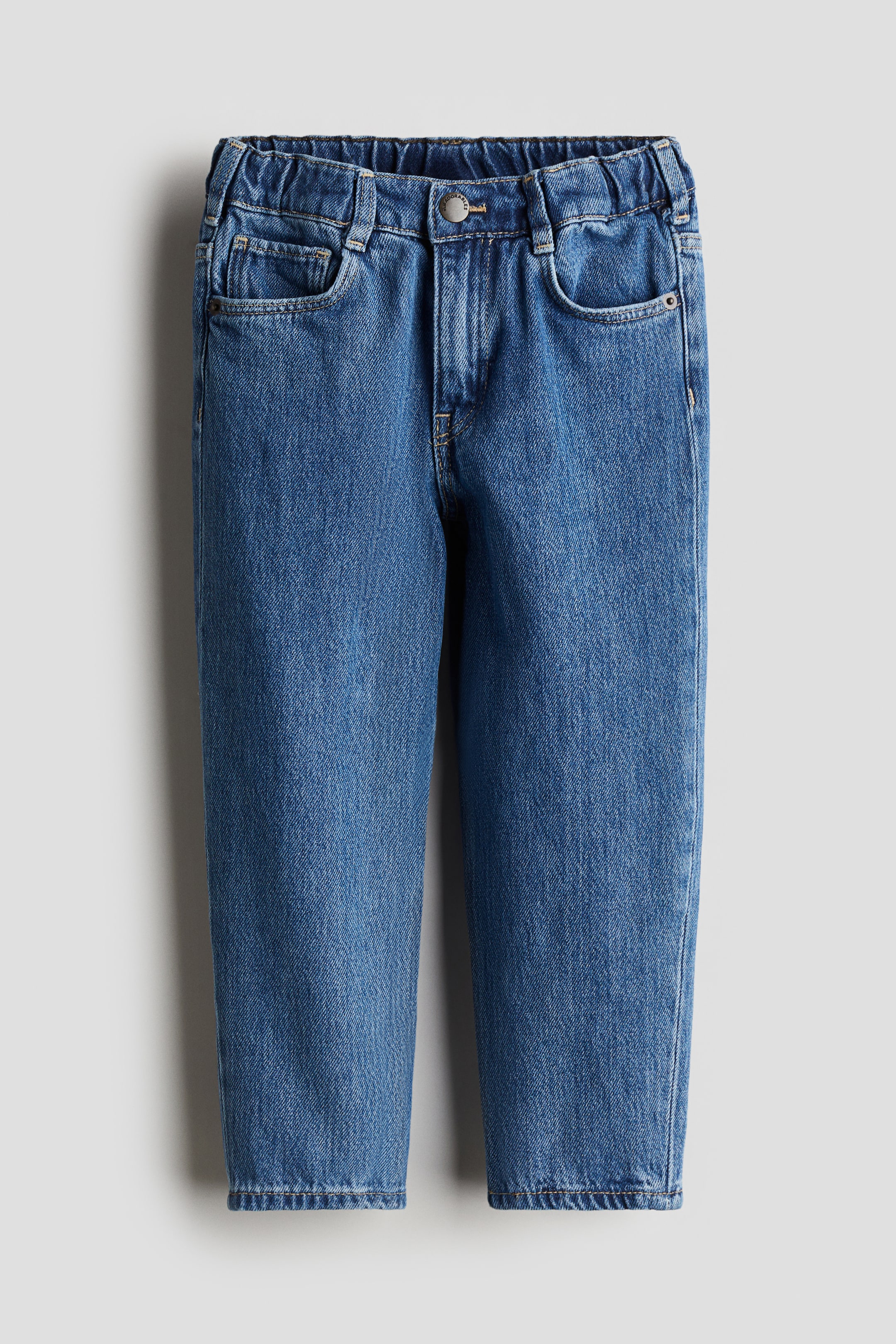 Tapered cotton-blend jeans - Denim blue - Kids | H&M GB 4