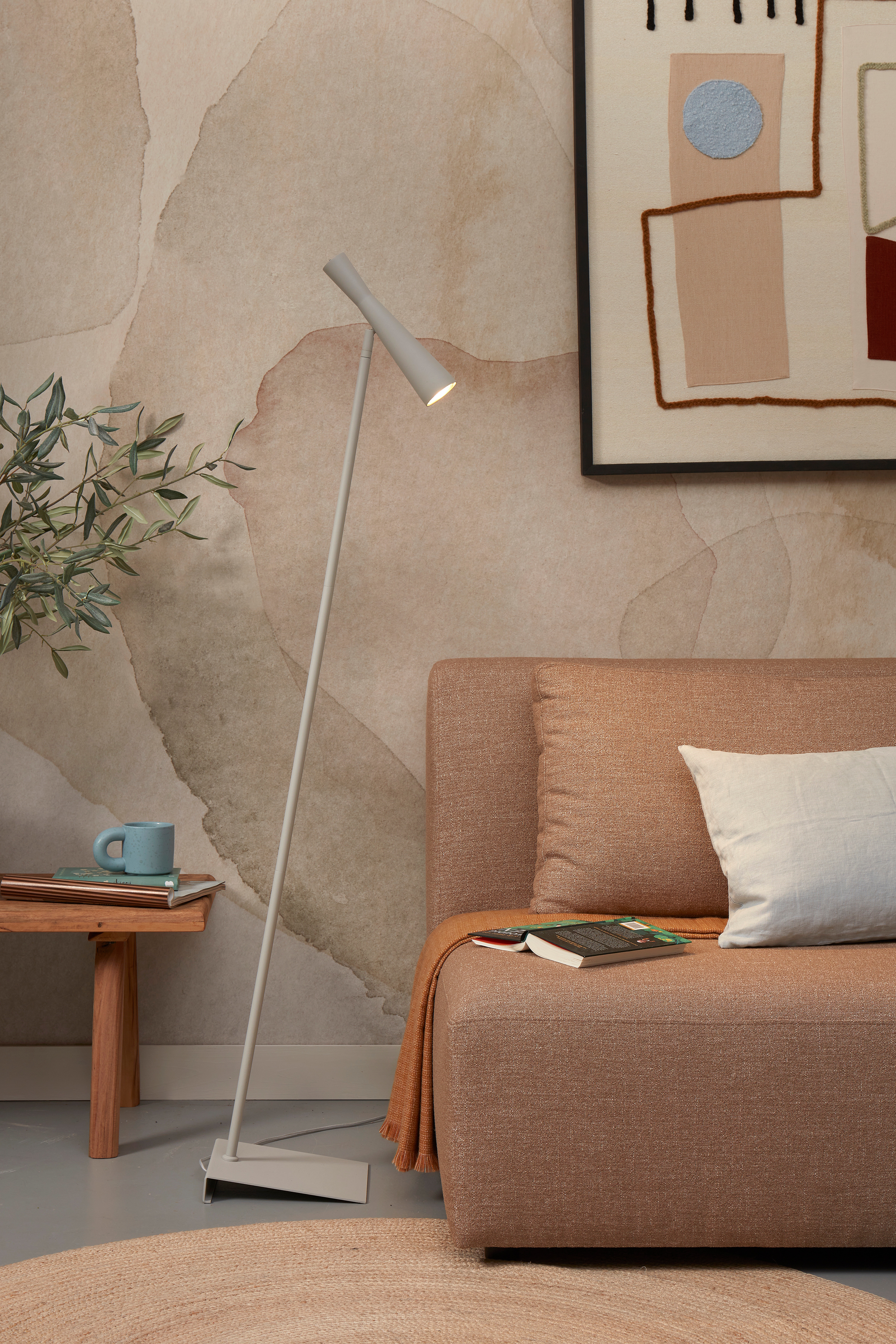 Bordeaux Lampadaire - Gris Clair/Noir/Blanc