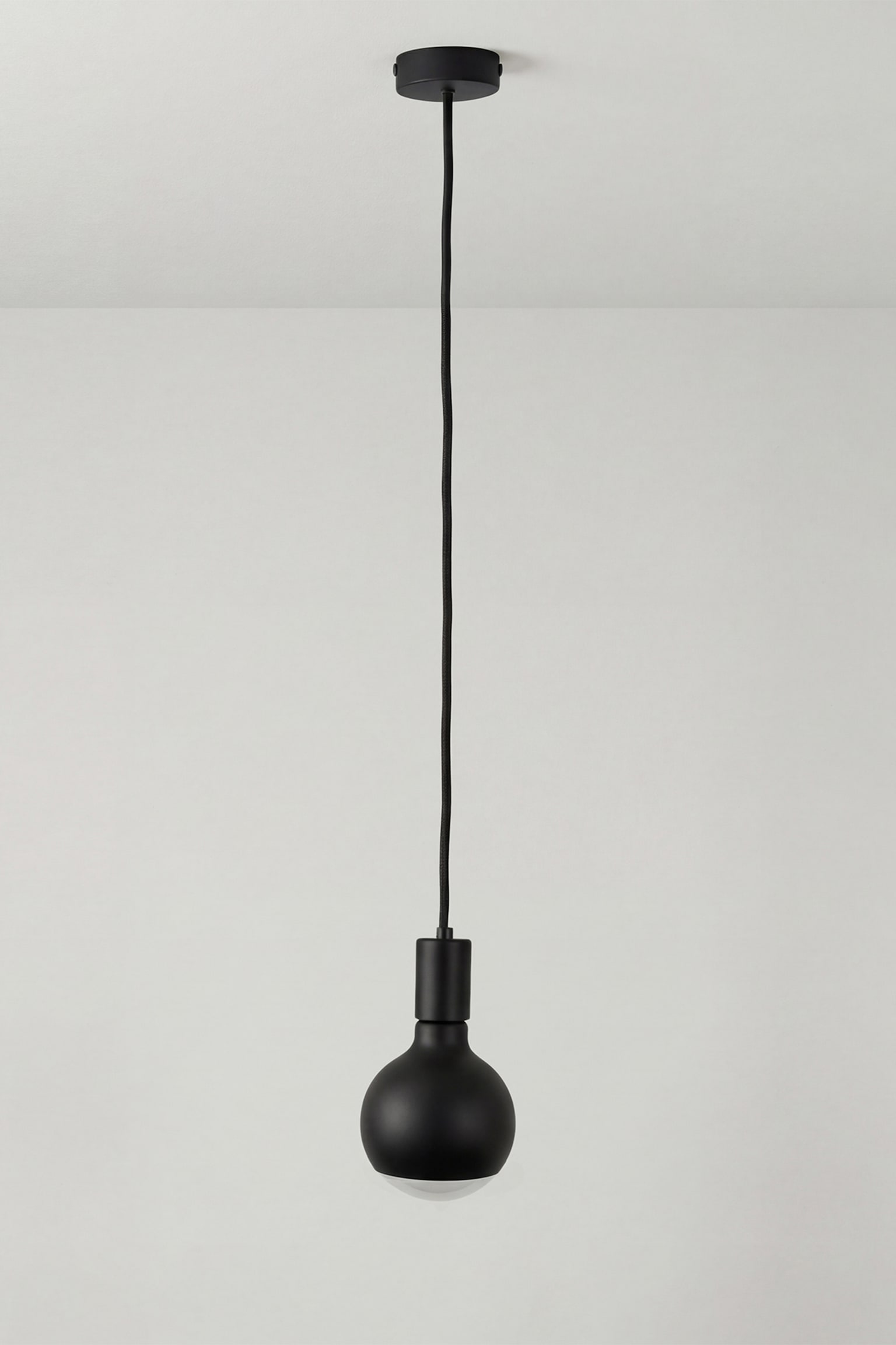 Suspension Filotto Metallico avec ampoule - Noir - 1