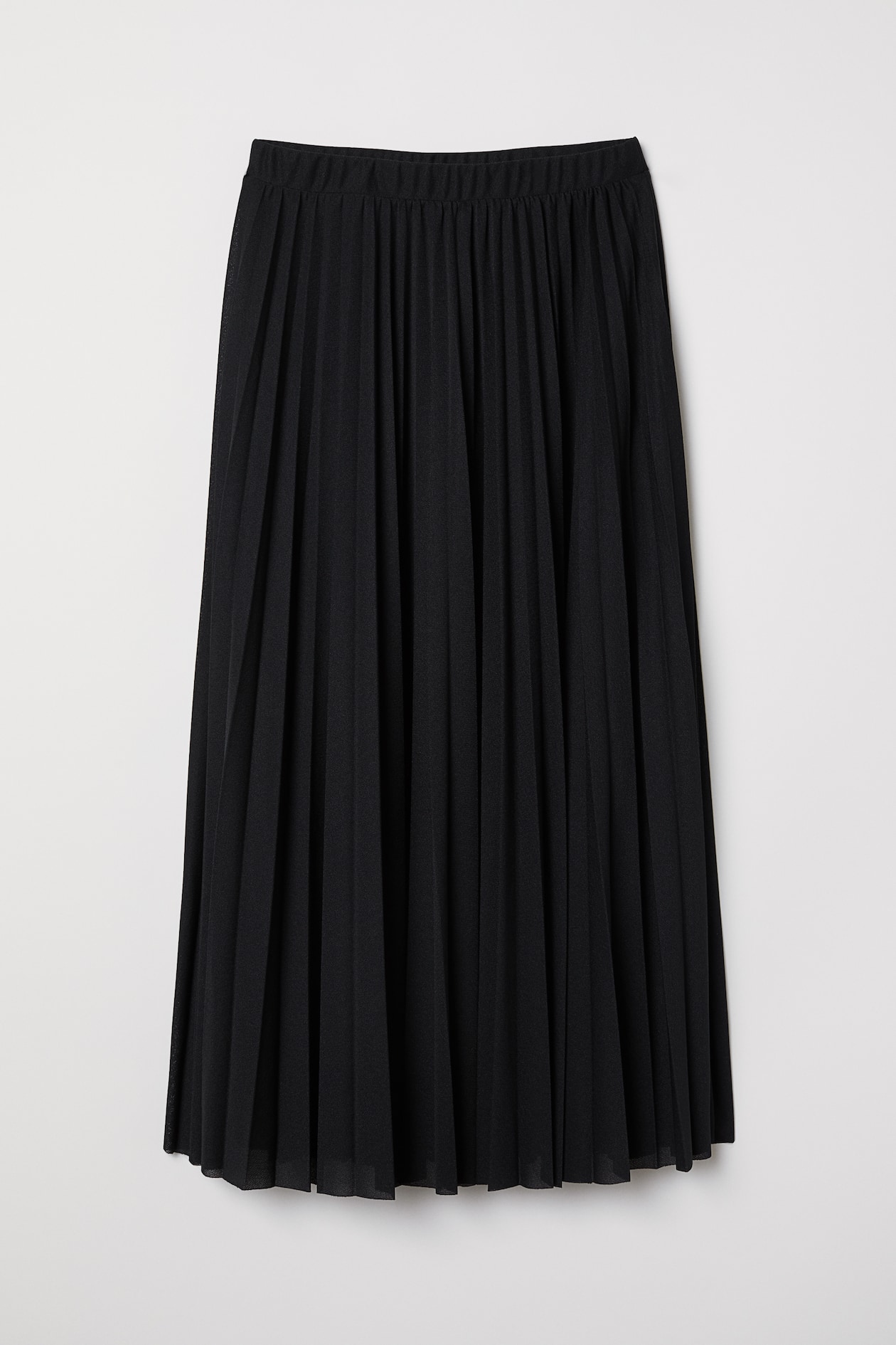 Pleated Skirt - Midi - Black - Ladies | H&M US