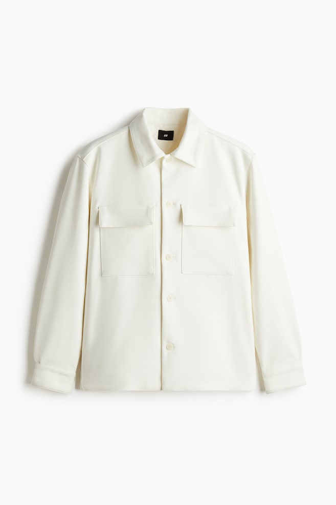 Regular Fit Overshirt - White - 1