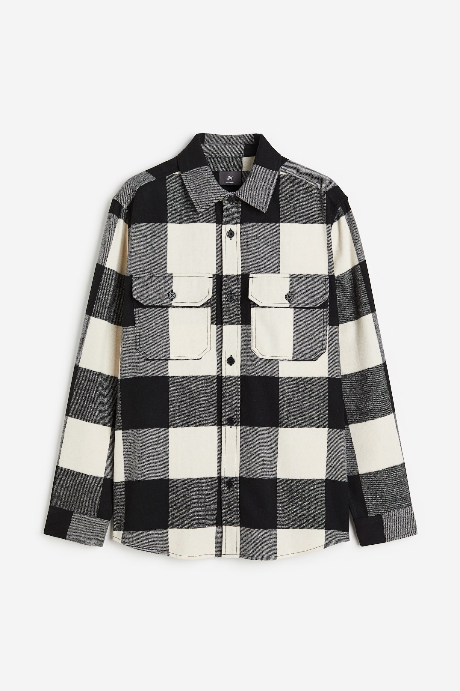 Overshirt - Black/Check/Black/White check/Beige/Check/Light brown/Check/Black/Dusty green/Check/Grey - 1