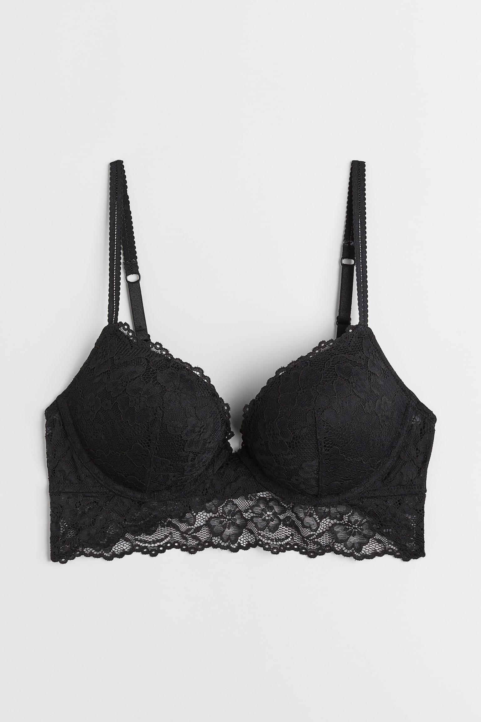 Super Push Up Bralette - Black/White - 1