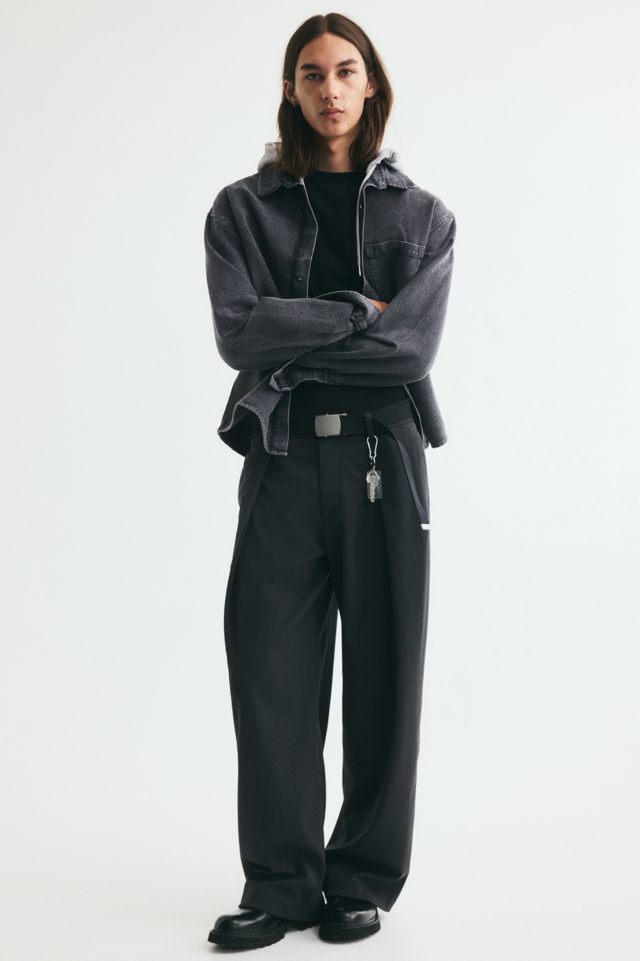 Мужские топы H&M Hooded Overshirt — фото 4