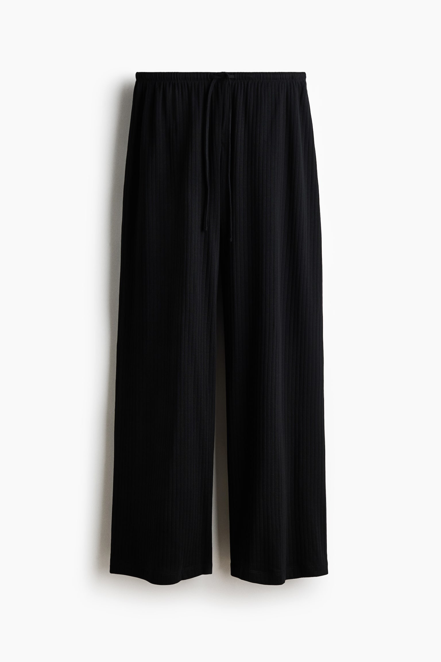 Ribbed drawstring trousers - Black/Dark plum purple/Striped/Navy blue/Striped/White/Striped/White/Blue striped/Navy blue/White striped - 2