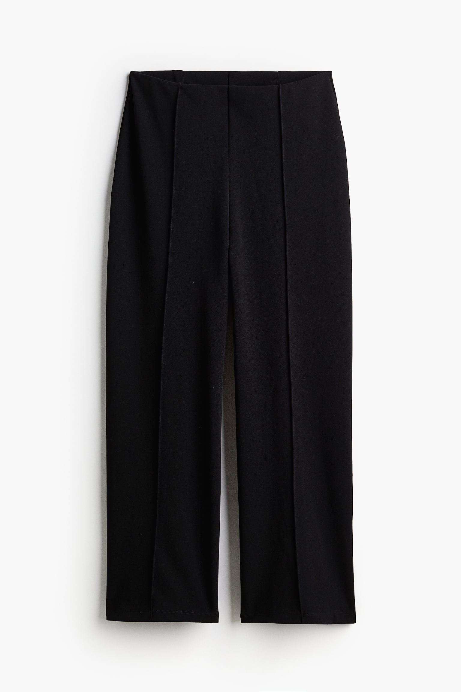 Crêpe Jersey Culottes - Black - 2