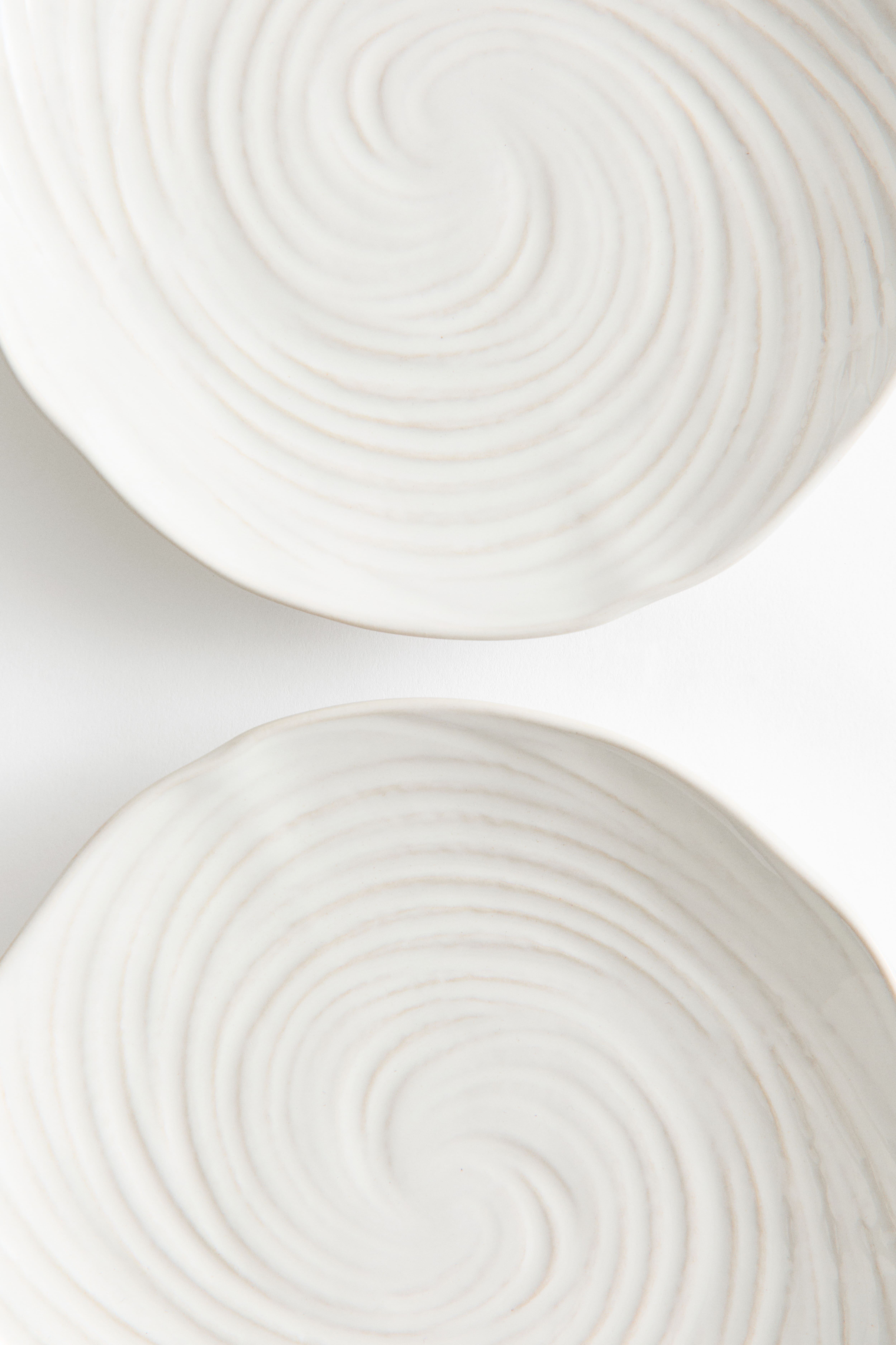 2-Pack Textured Stoneware Appetizer Plates
