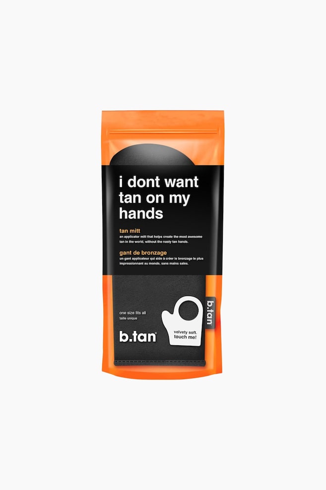 I Don't Want Tan On My Hands Tan Mitt - Black - 1