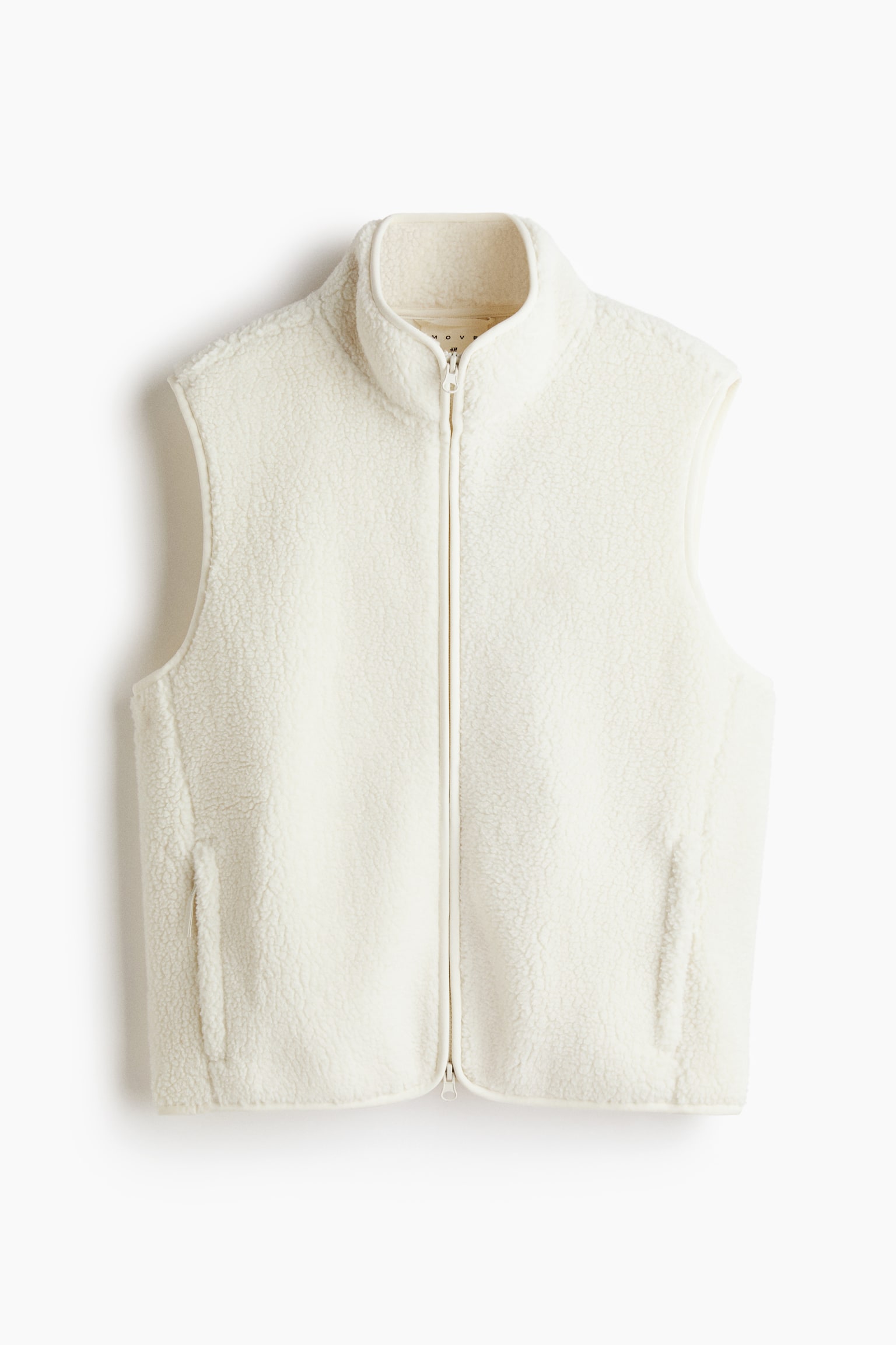 Loose Fit Teddy sports gilet - Ivory