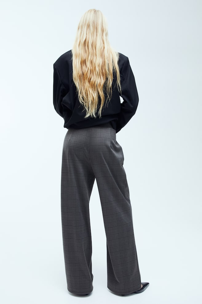 Stylede bukser med høj talje - Mørkegrå/Ternet/Sort/Lysegrøn/Mørkegrå/Nålestribet/dc - 5