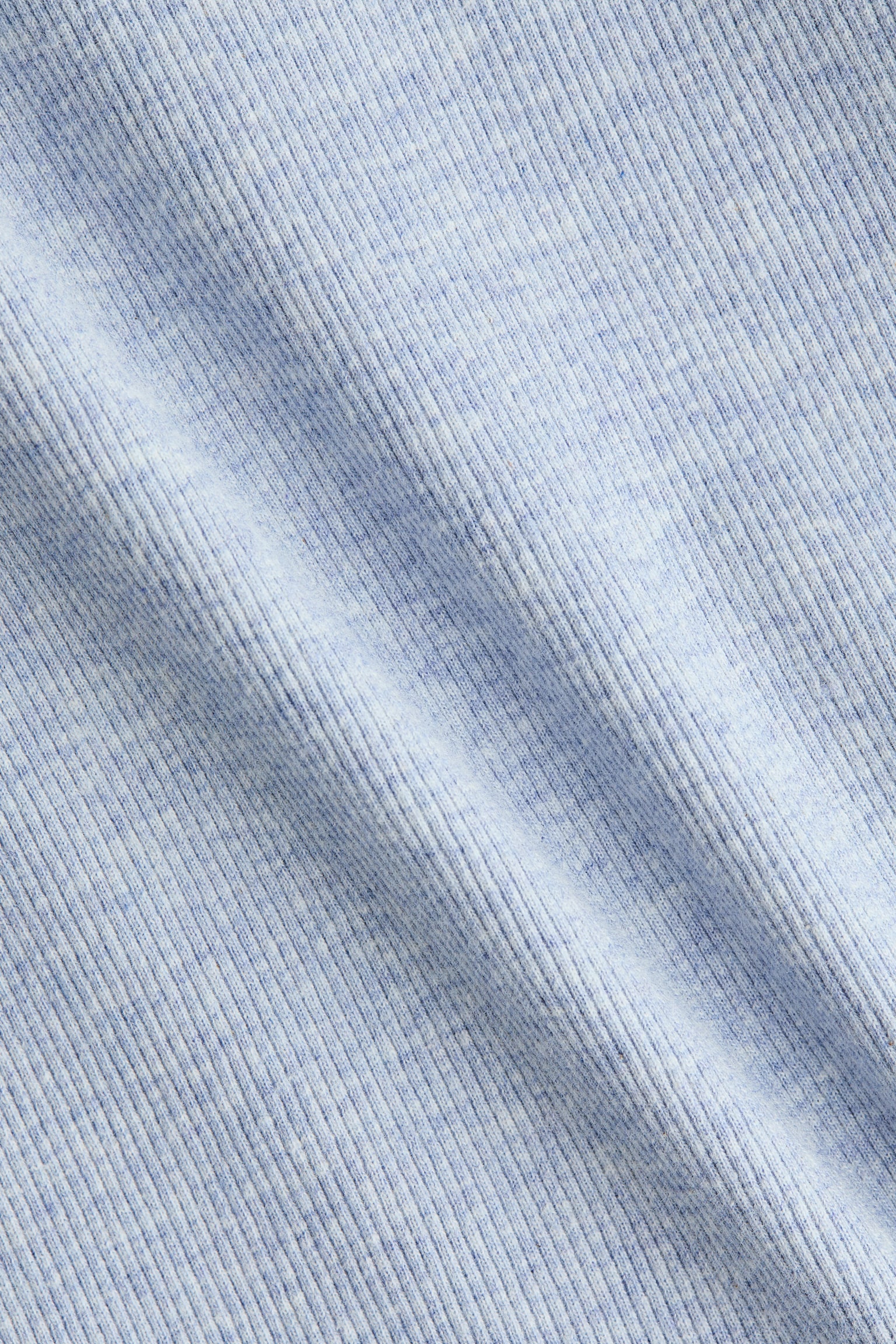 Maglia a serafino in cotone - Azzurro/Grigio chiaro - 3