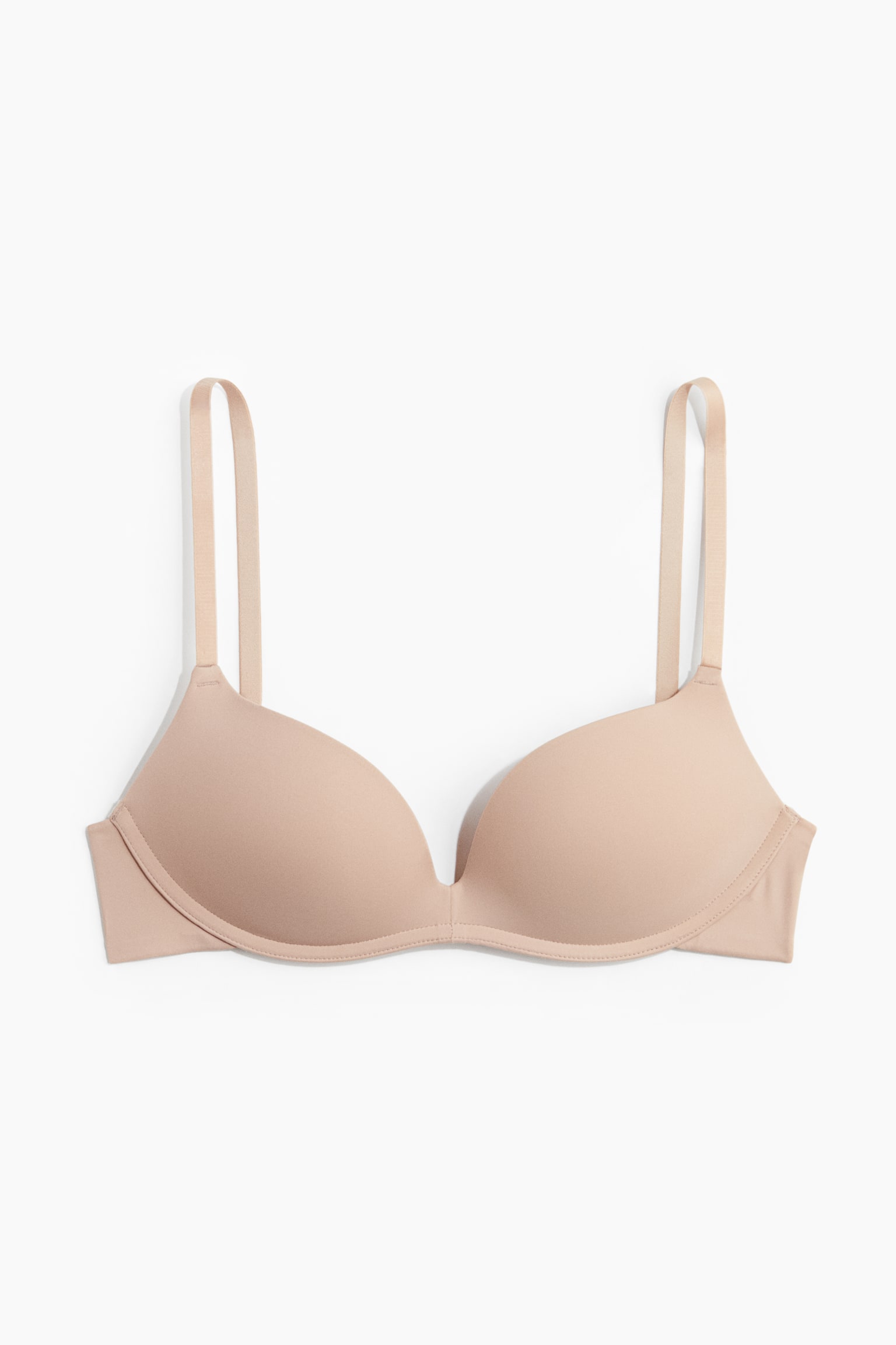 Бра пуш-ап Soft-Cup, микрофибра — H&M, цвет: Бежевый — фото 1