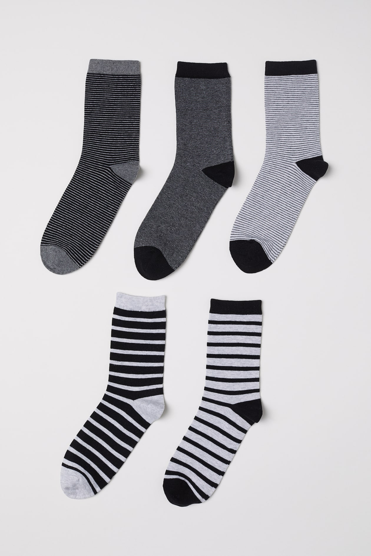 5-pack Socks - Gray/striped - Kids | H&M US