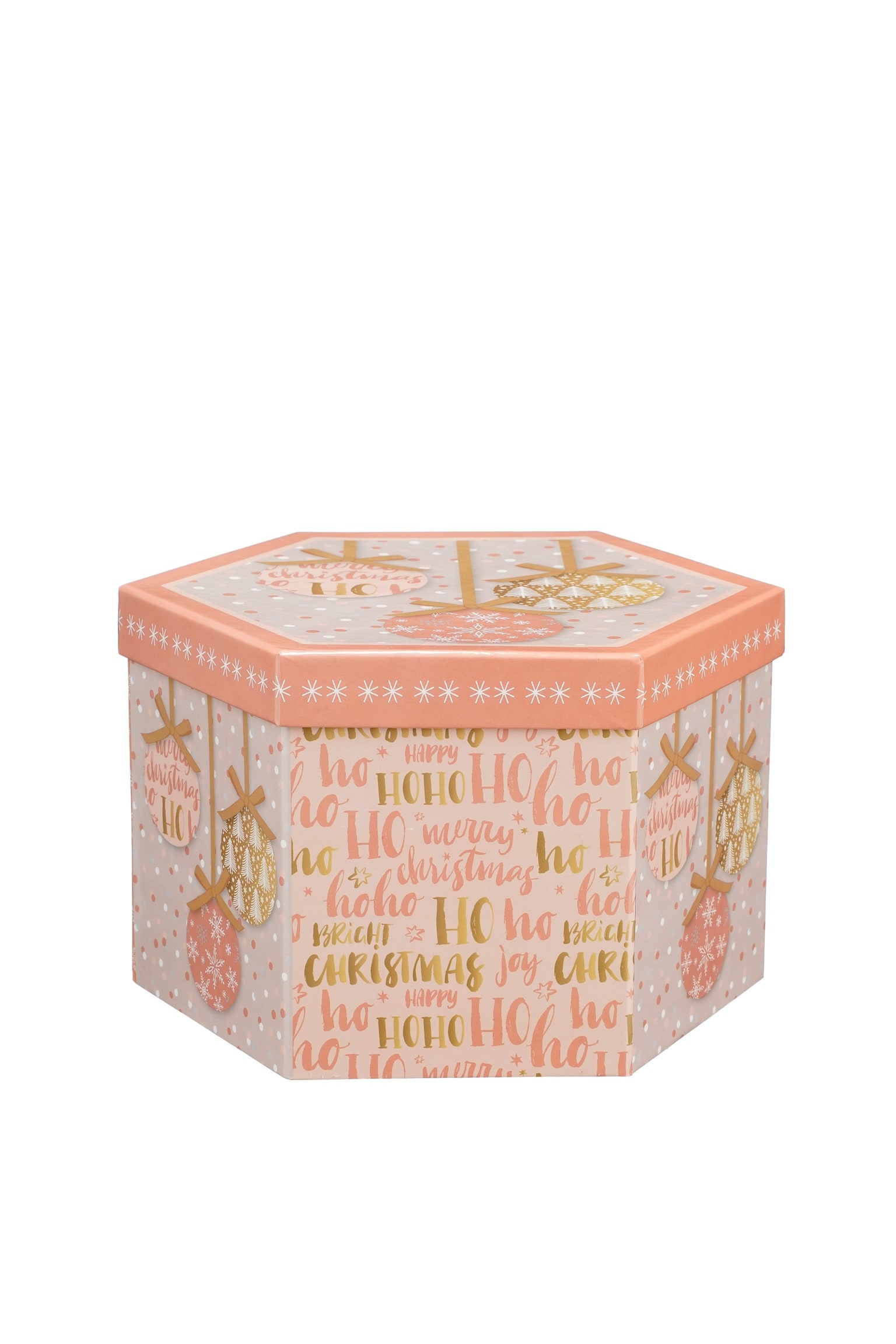 Christbaumkugeln Geschenkset - Pfirsich, Rosa/Pfirsich, Grau - 4