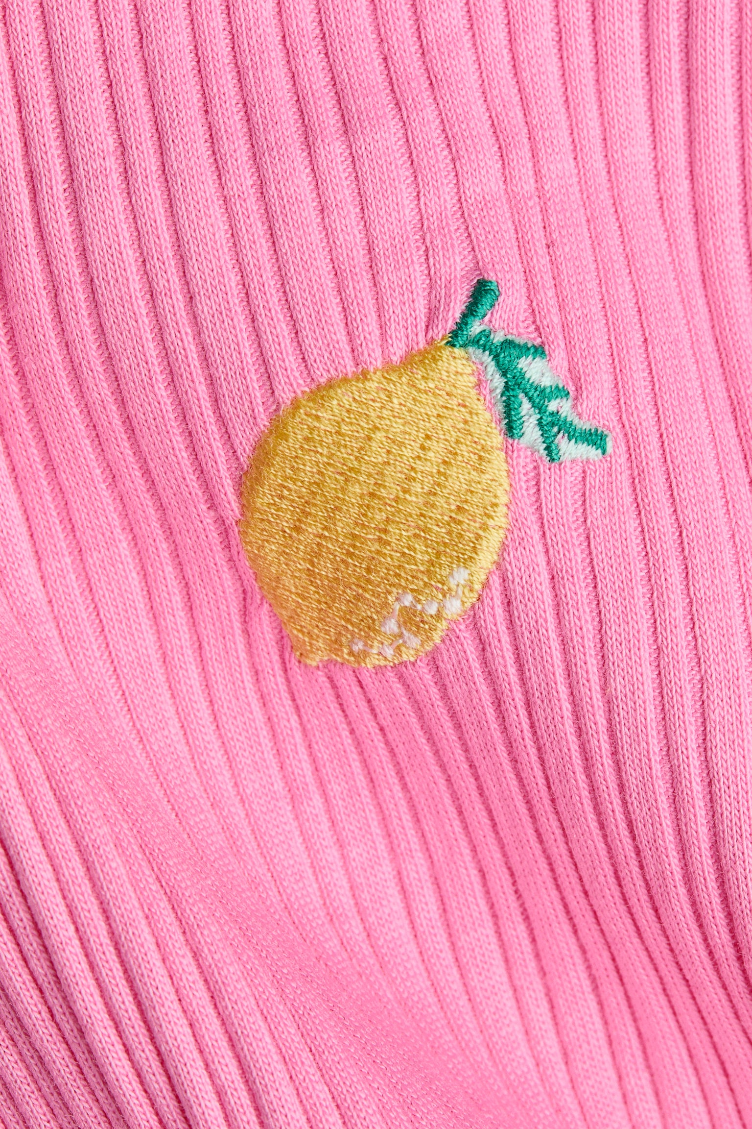 Robe à bretelles fines avec détail brodé - Rose flamboyant - 2
