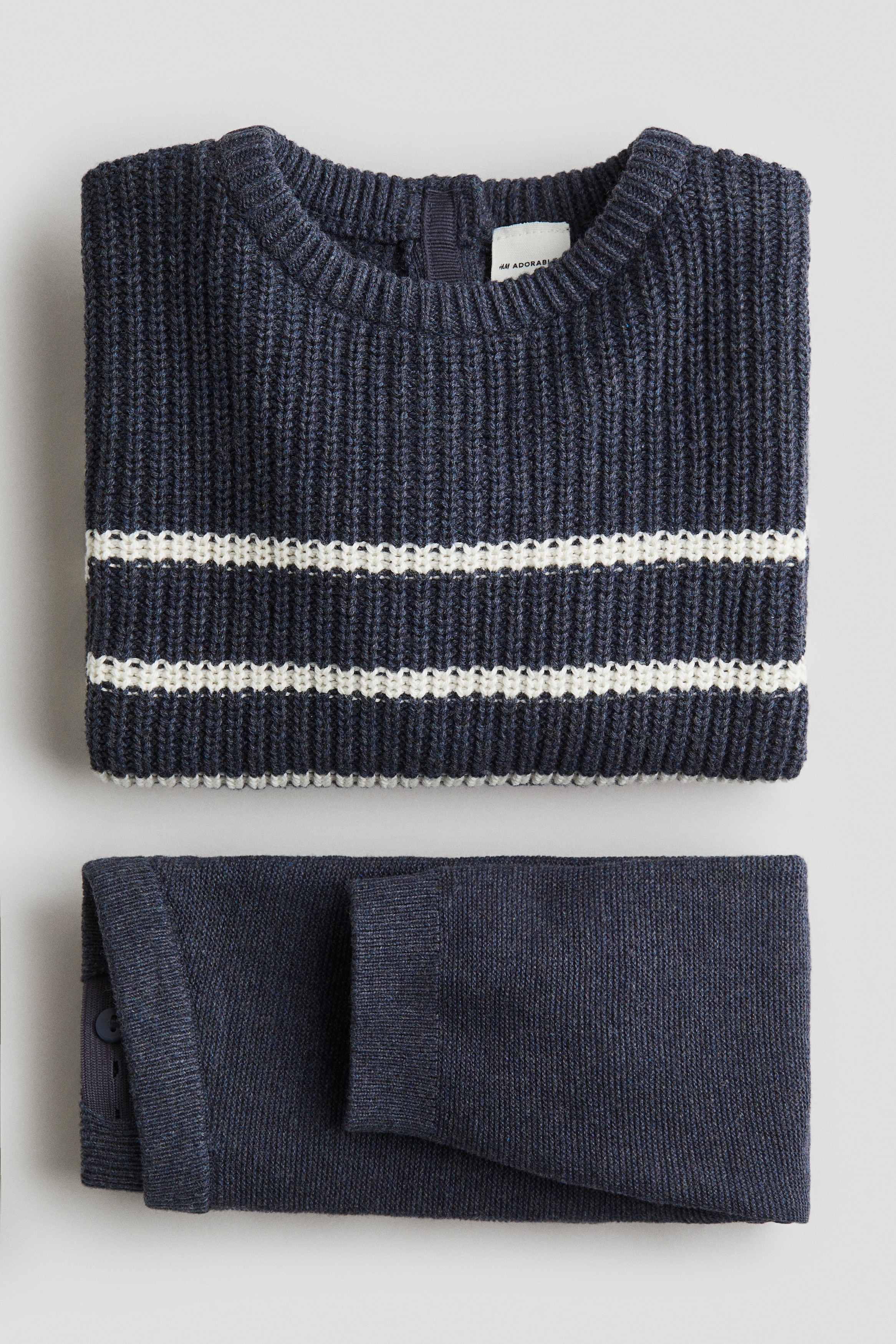 コットンニット2アイテムセット - ライトベージュ - Kids | H&M JP