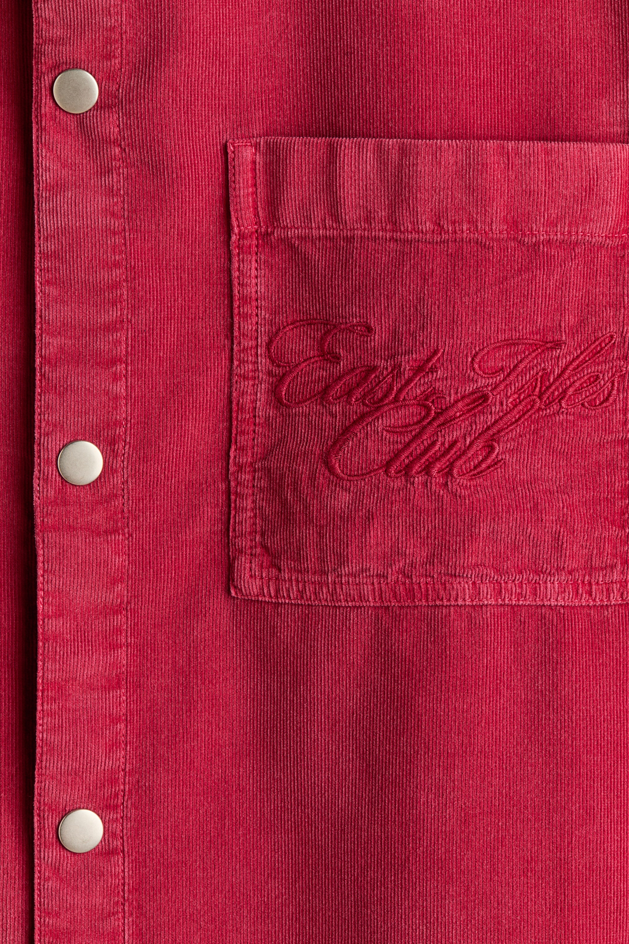 Chemise décontractée en velours côtelé