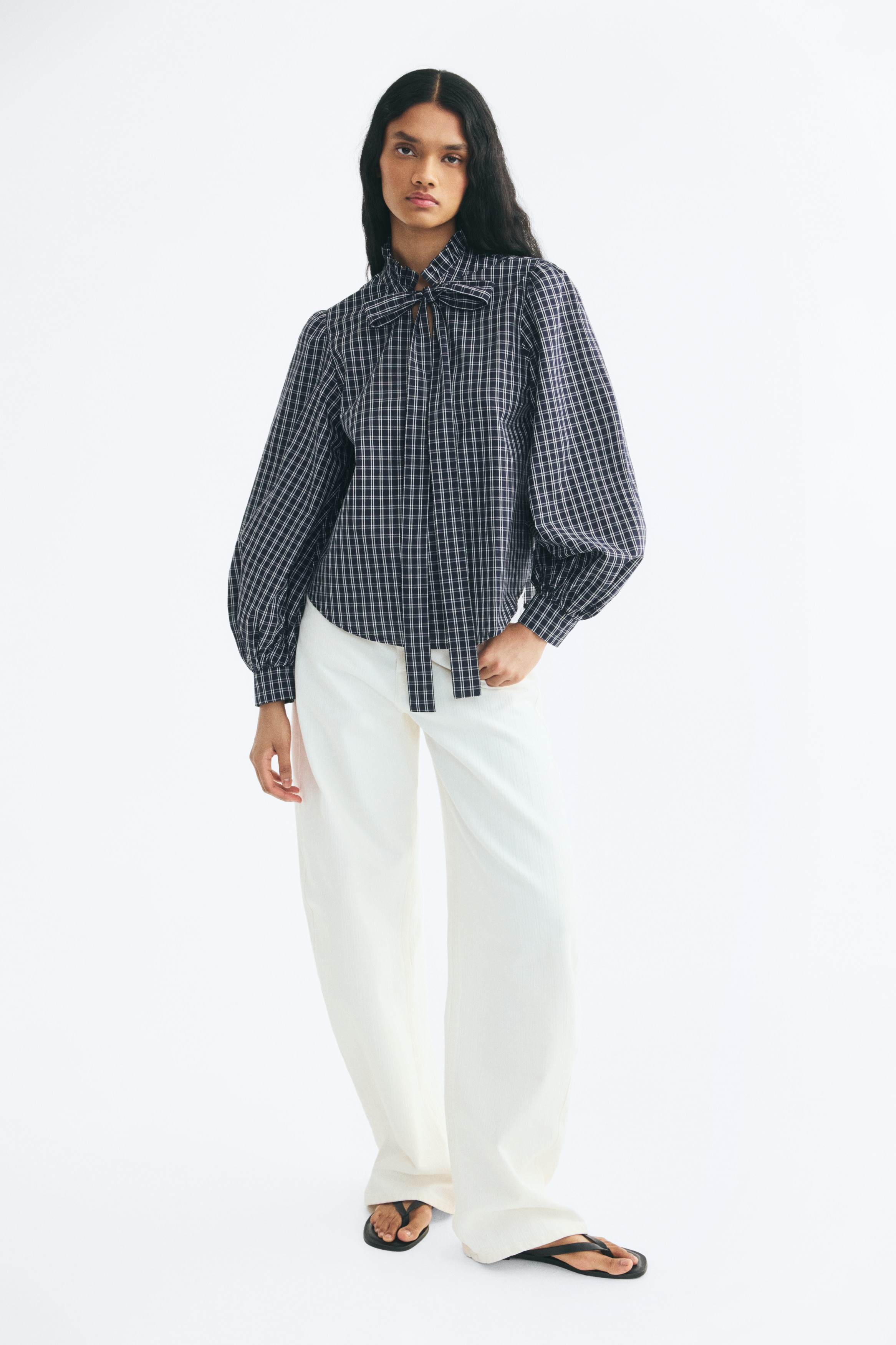 Checked & Gingham Blouses | Puff & Short Sleeve | H&M IN