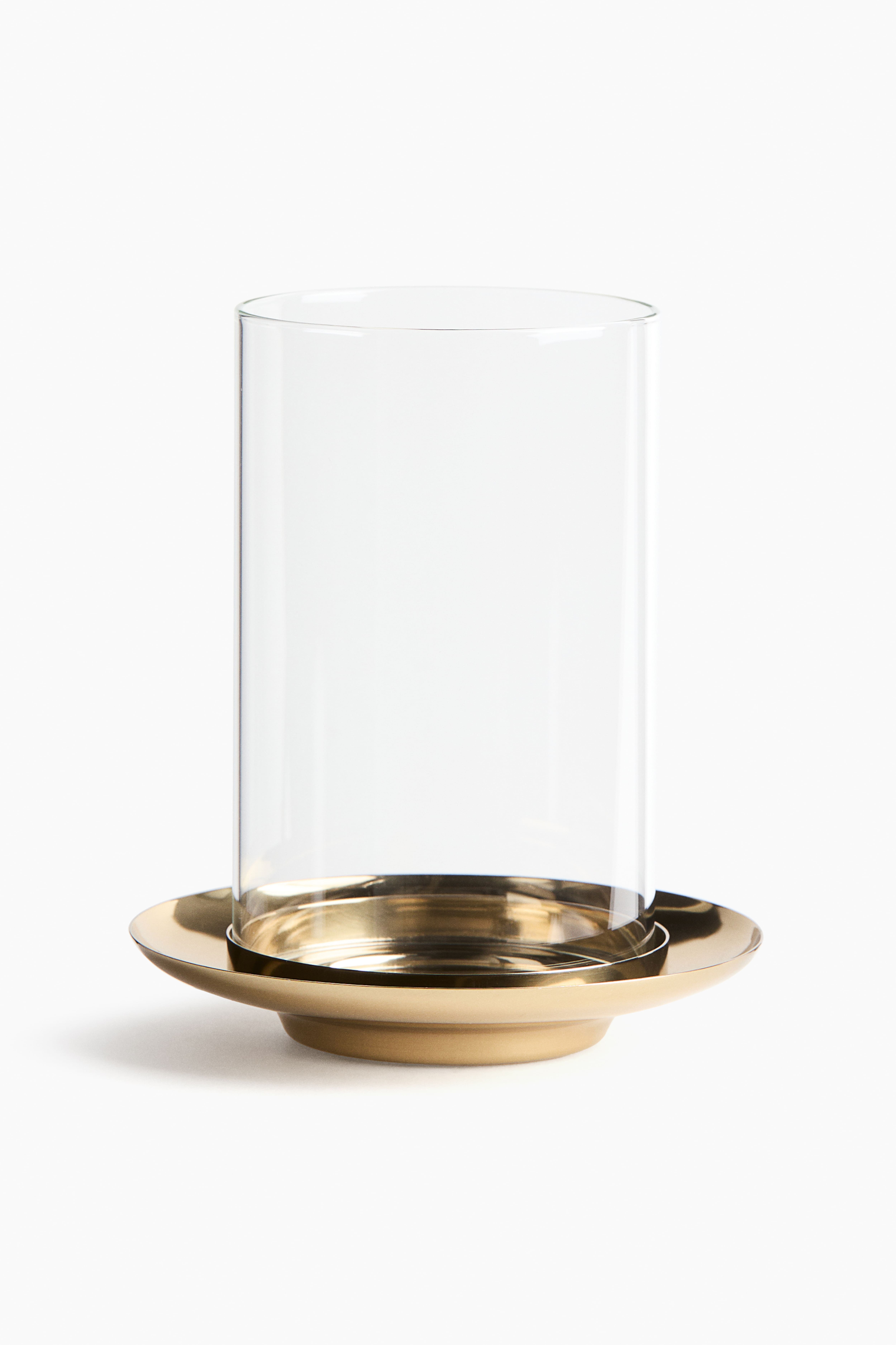 Glass Hurricane Candle Holder