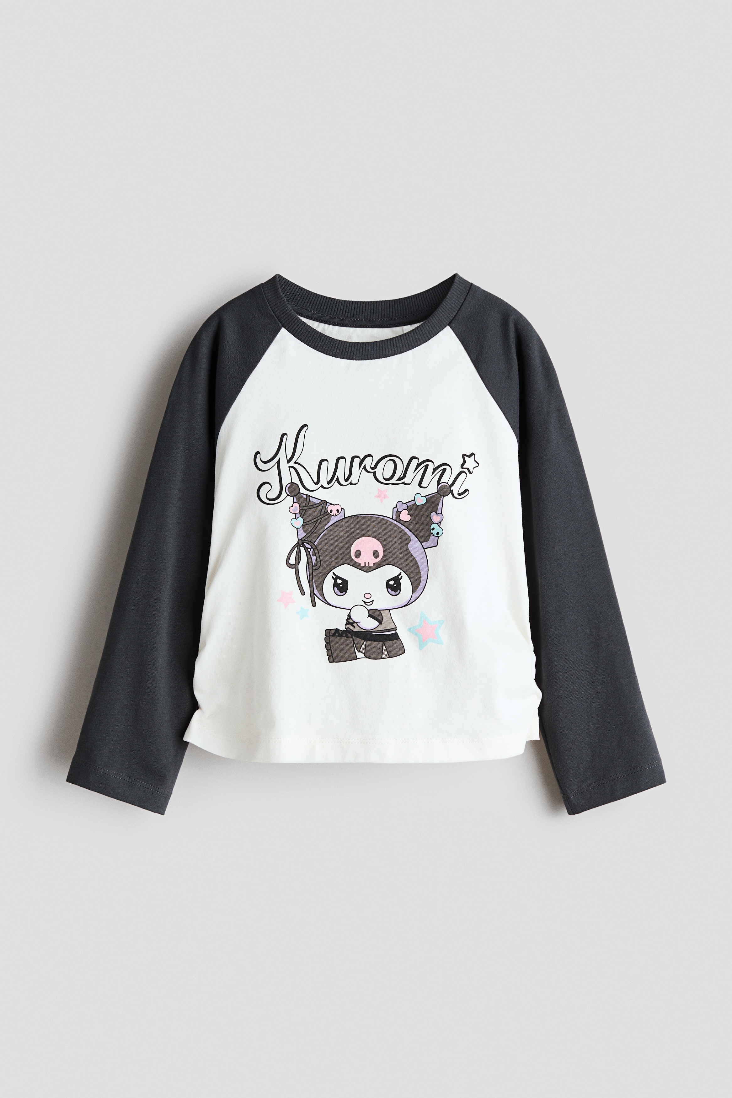 プリント長袖トップス - ダークグレー／クロミ/ライトブルー／ハローキティ/ライトパープル／クロミ