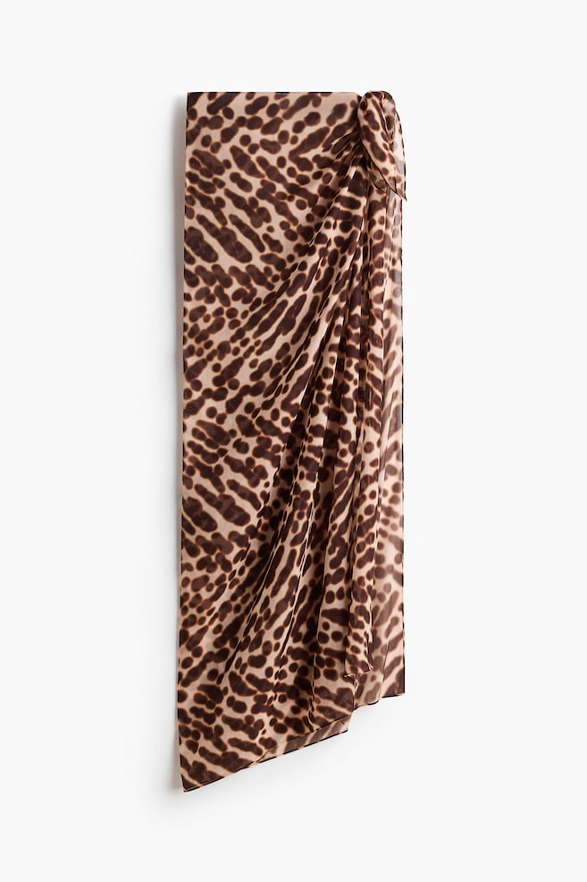 Sarong - Beige/leopard print/Beige/leopard print/Light turquoise/floral/Light orange/paisley - 1