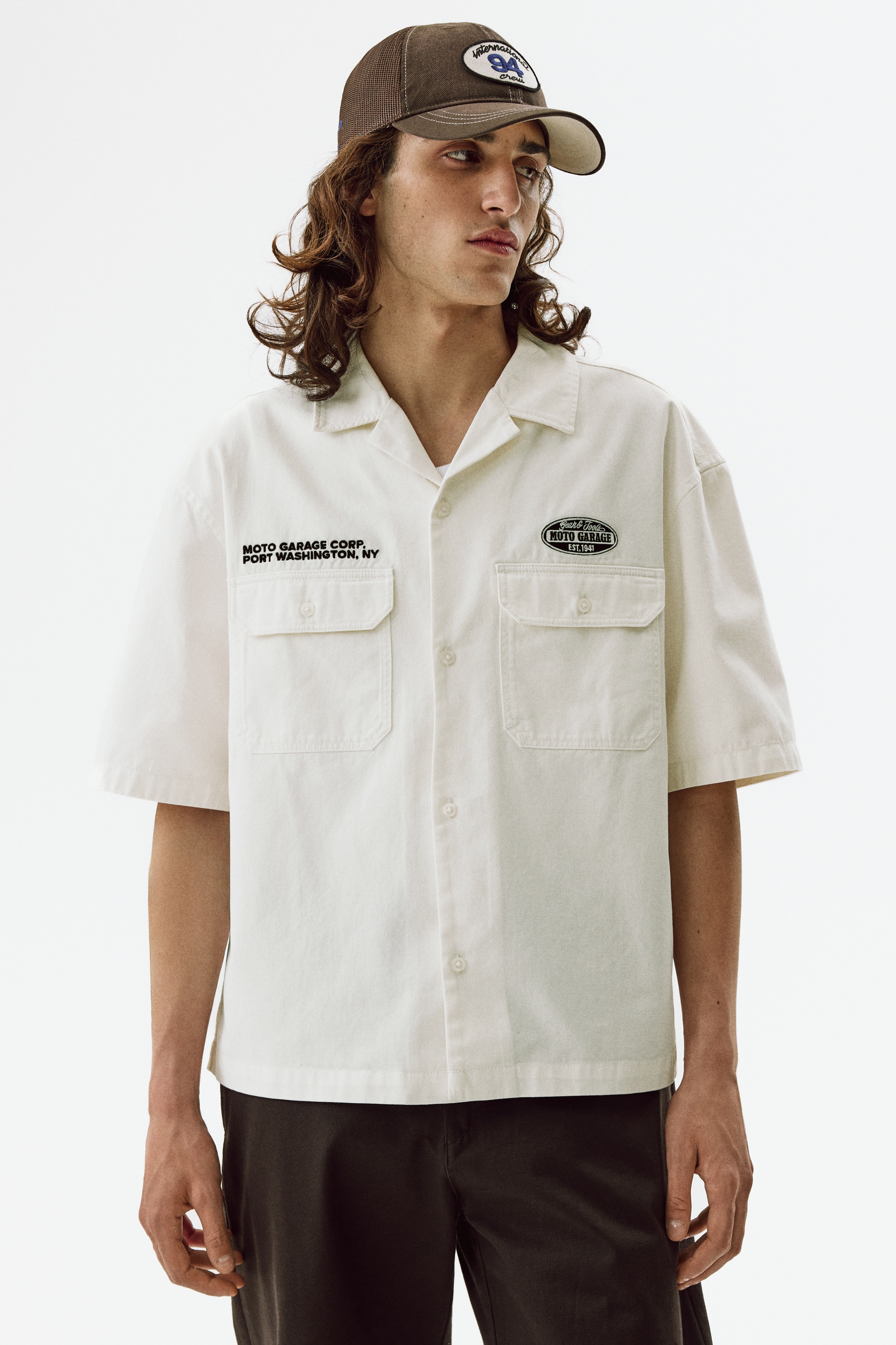 Lyhythihainen utility-paita Relaxed Fit