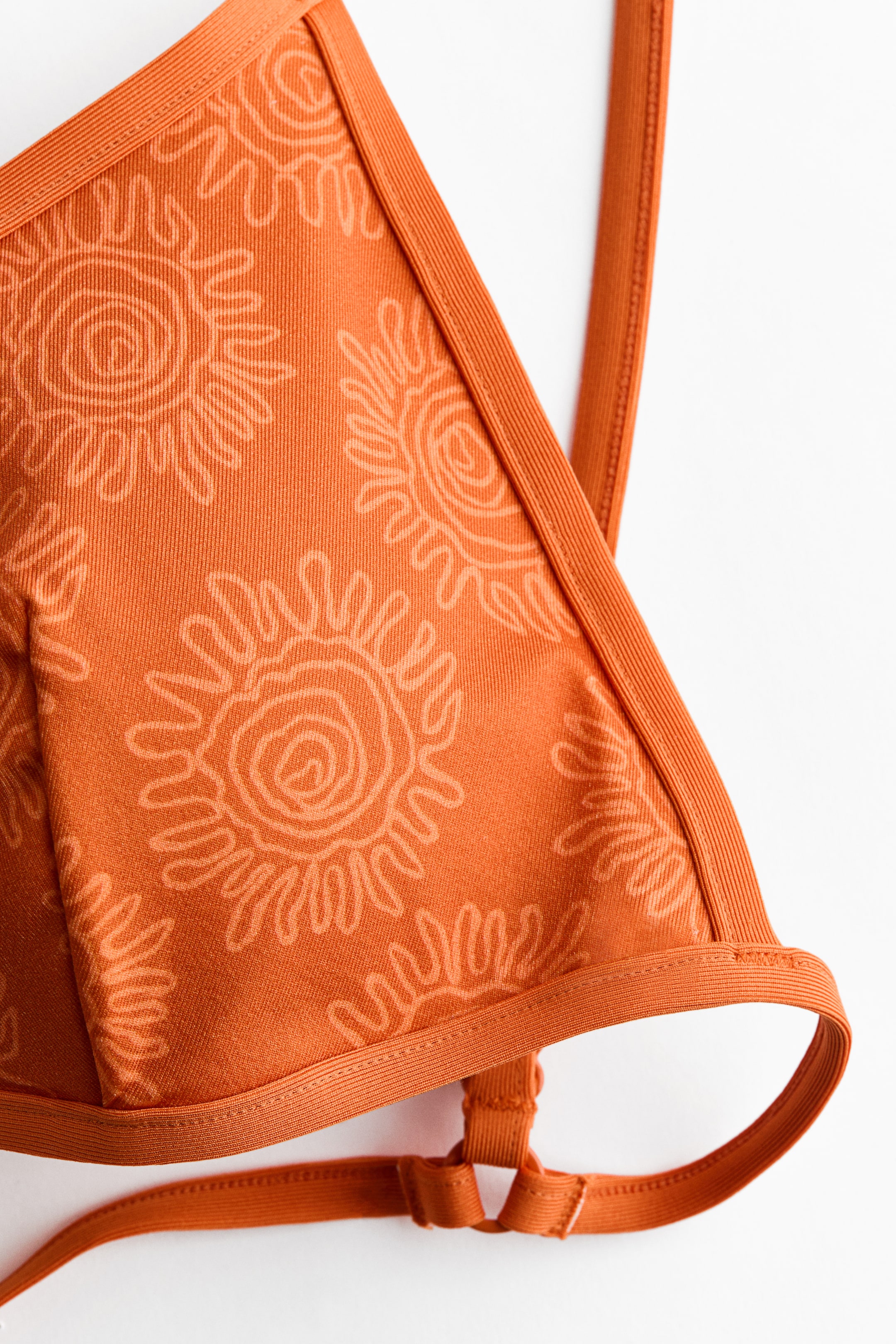 Printed Triangle Bikini Top