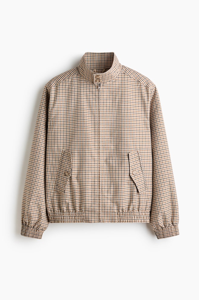 Twill Jacket - Beige/checked - 1