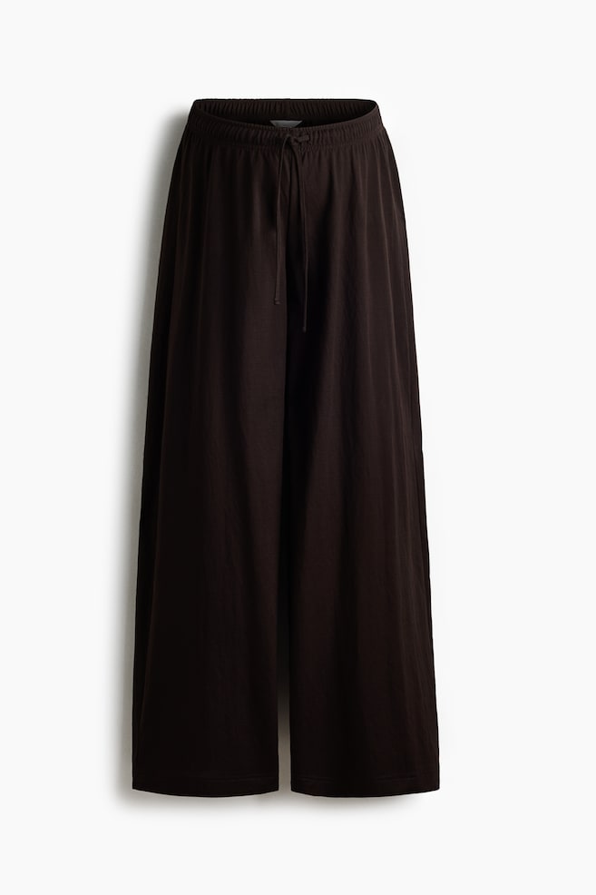 MAMA Before & After Drawstring Pants - Dark brown/Khaki green/Black/zebra print - 1