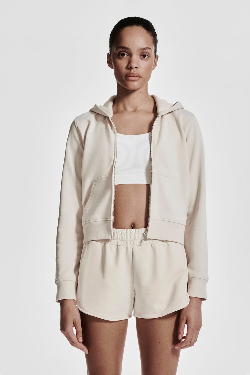 Sweat à Capuche Court Pour Femme, Sweat-shirt Uni, Vêtements De Sport, Manches Longues, Haut Court Pour Femme – Acheter Les Meilleurs Produits Dans La Boutique En Ligne