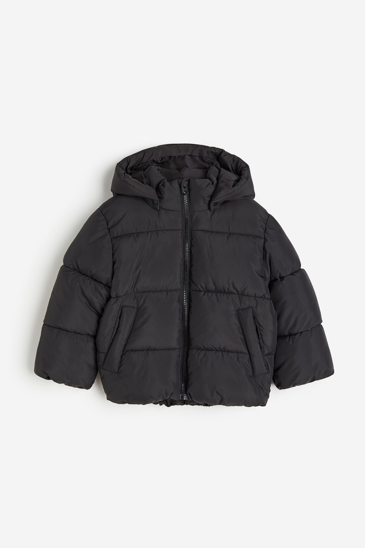 Water Repellent Puffer Jacket - Black/Navy blue/Dark sage green - 1