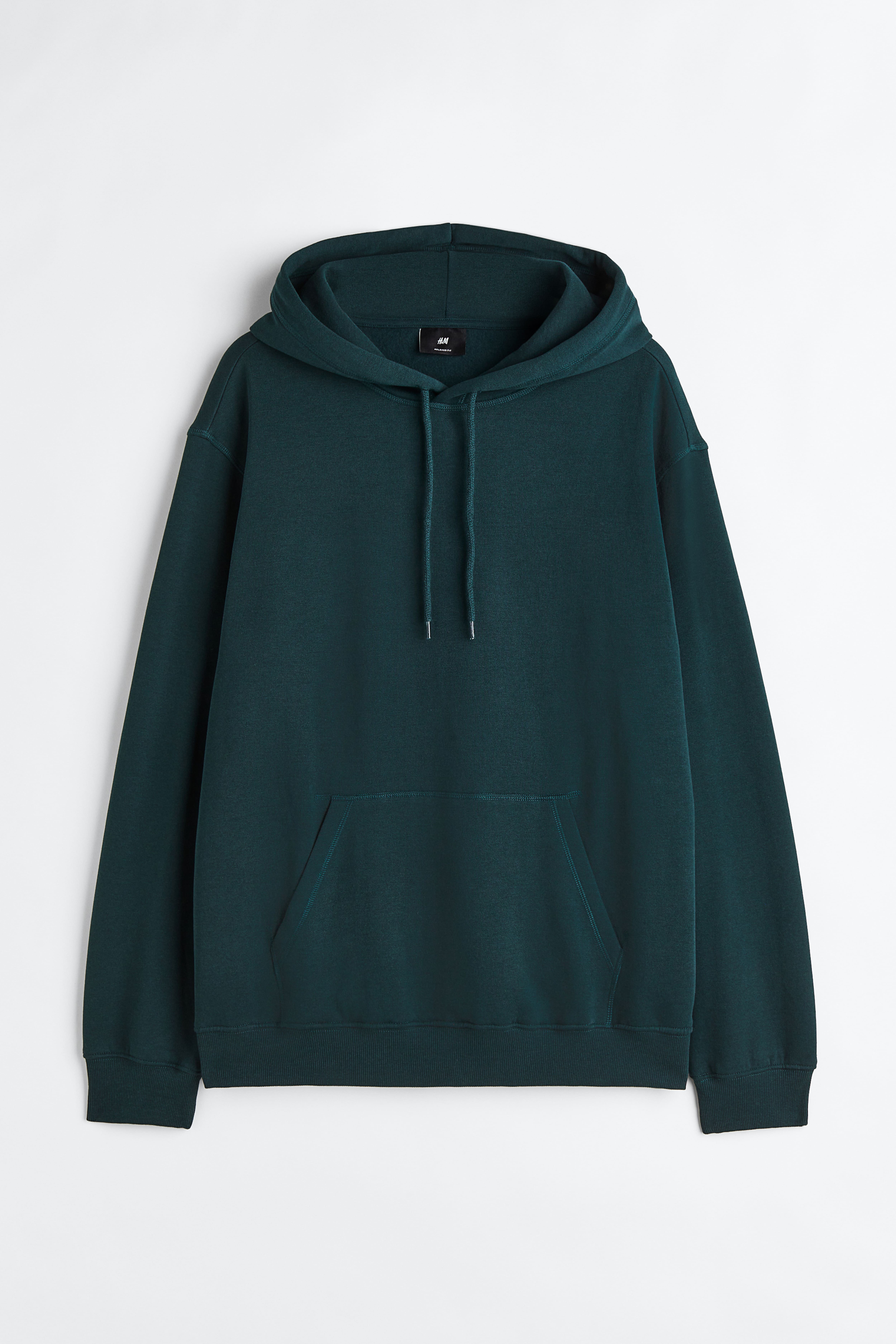 Loose Fit Hoodie Forest green Men H M US