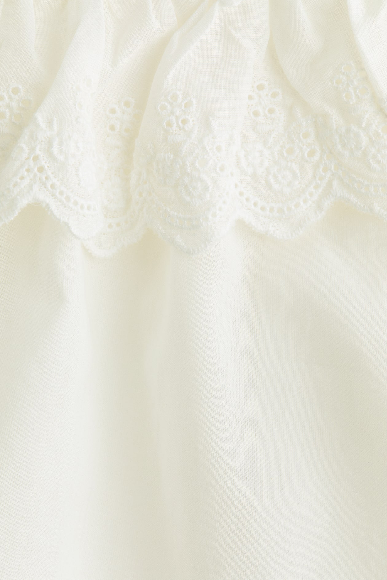 Cotton Blouse with Eyelet Embroidery - image 2