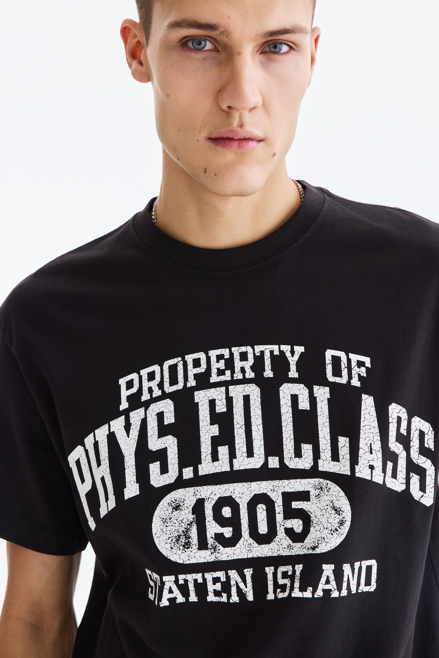 Loose Fit Printed T-shirt - Black/Phys. Ed. Class/White/Landry's/White/Red Rock/Black/Campioni Del Mondo/Black/Brooklyn/Black/Trust Yourself/Light blue/Le Club Bleu/Dark turquoise/Allotment/Khaki green/Adapt/White/beach/White/The Soul's Garden/Blue/San Diego - 4