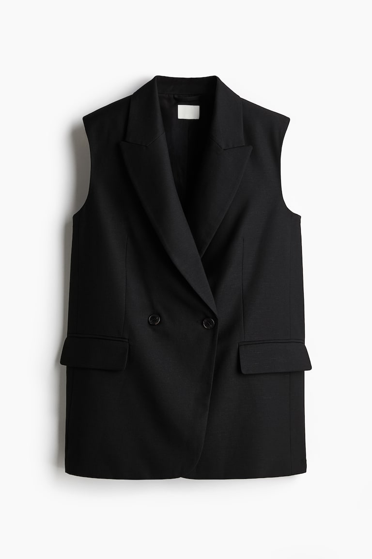 Weste H Und M Zweireihige Weste Schwarz Ladies H&M DE