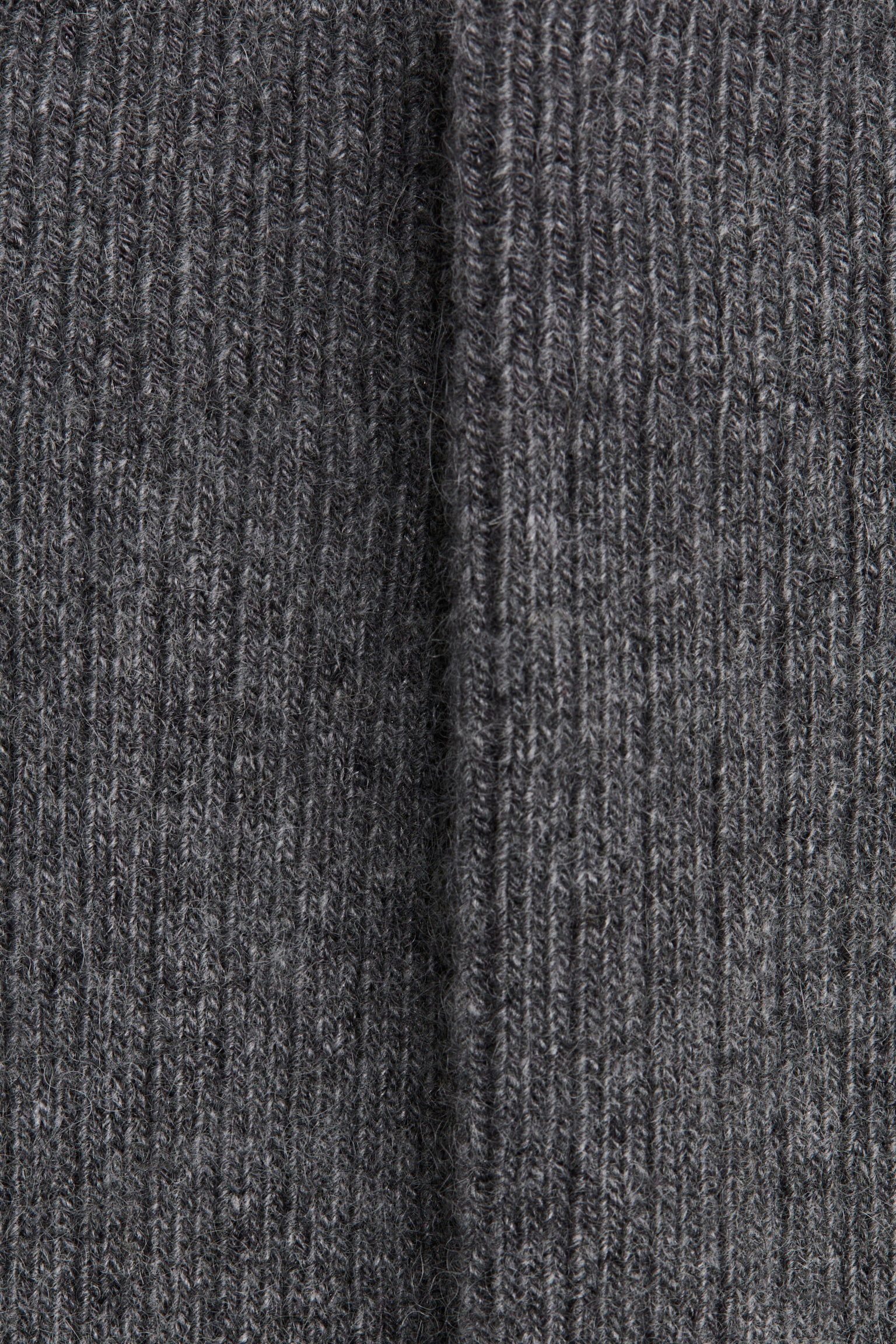 Cashmere-blend socks - Dark grey marl - 2