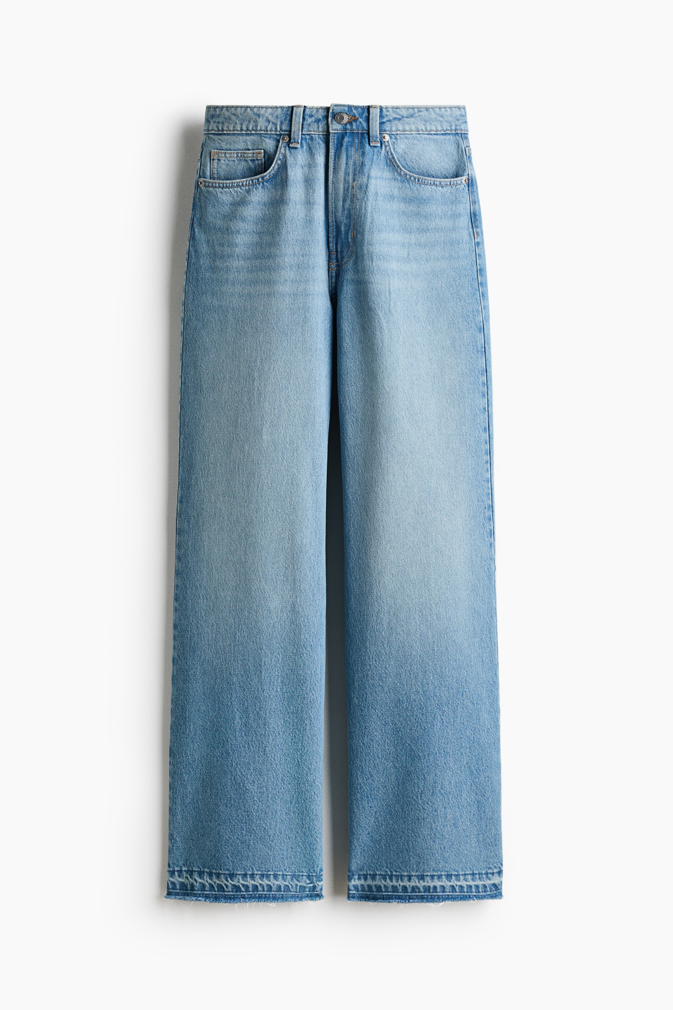 Wide High Waist Jeans - Light denim blue/Navy denim blue/Light denim blue/White/Dark denim blue/Dark gray/Dark denim blue/Light denim blue/Washed black/Dark denim blue/Light denim blue/Denim blue/Denim blue/Denim gray/Denim blue/Light denim blue
