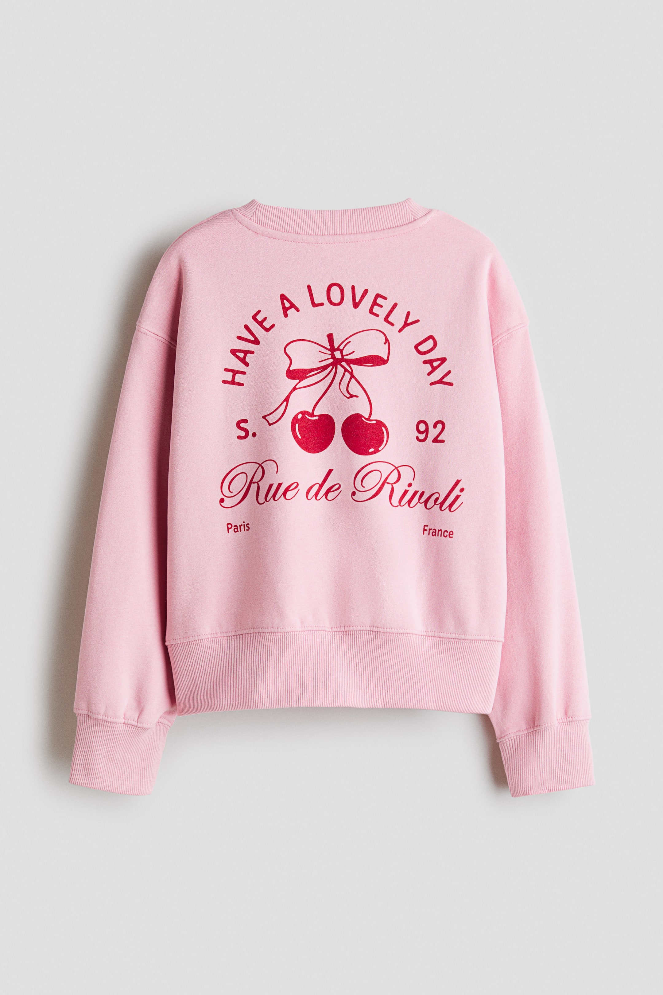 拡大画像を表示: エンベリッシュドスウェットシャツ - ピンク／チェリー - Kids | H&M JP 3