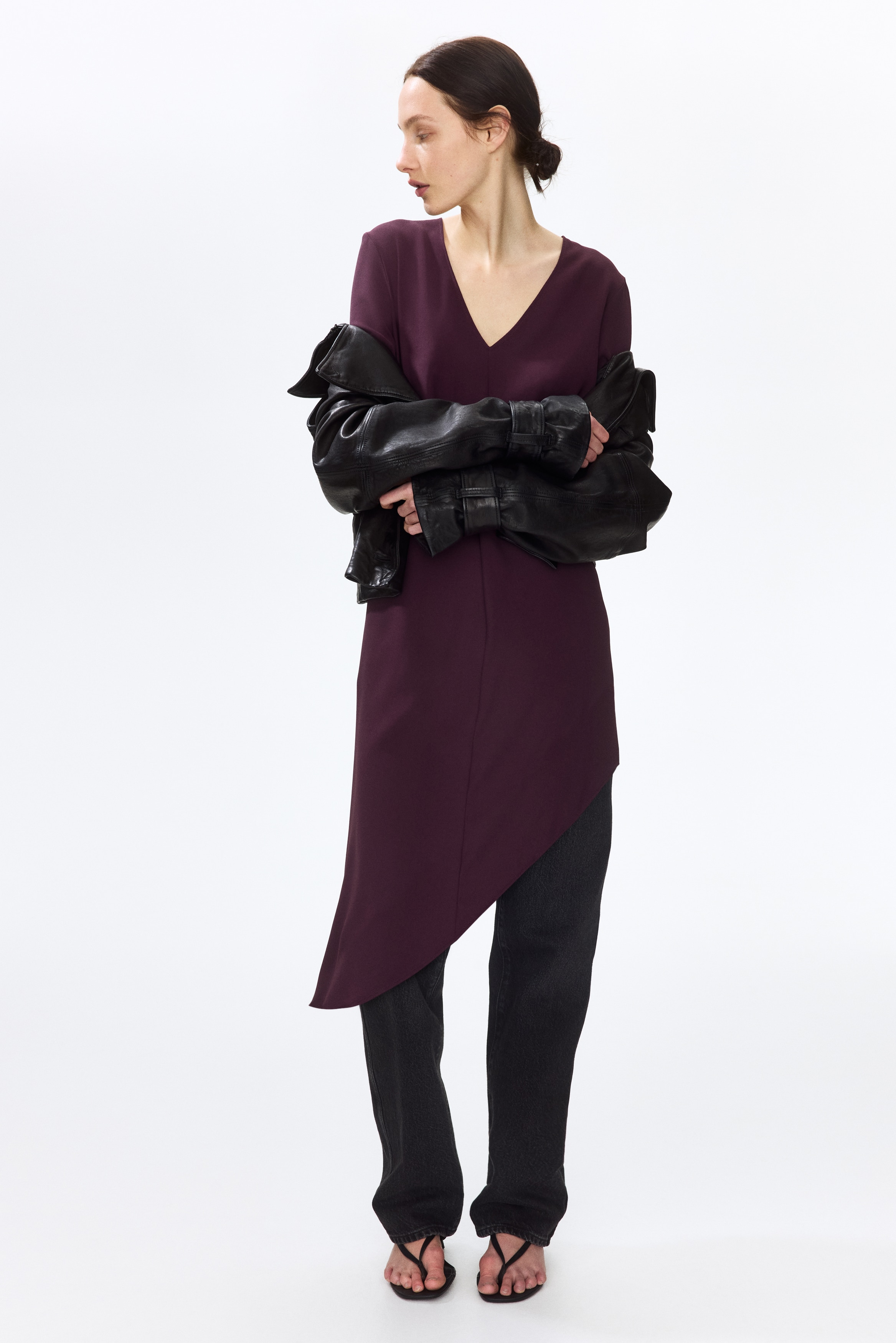 black velvet dress with sleeves Wrap V Neckline Organza flaunting maxi skirt with 60th Birthday Dresses - Style:Blue Haven Gown