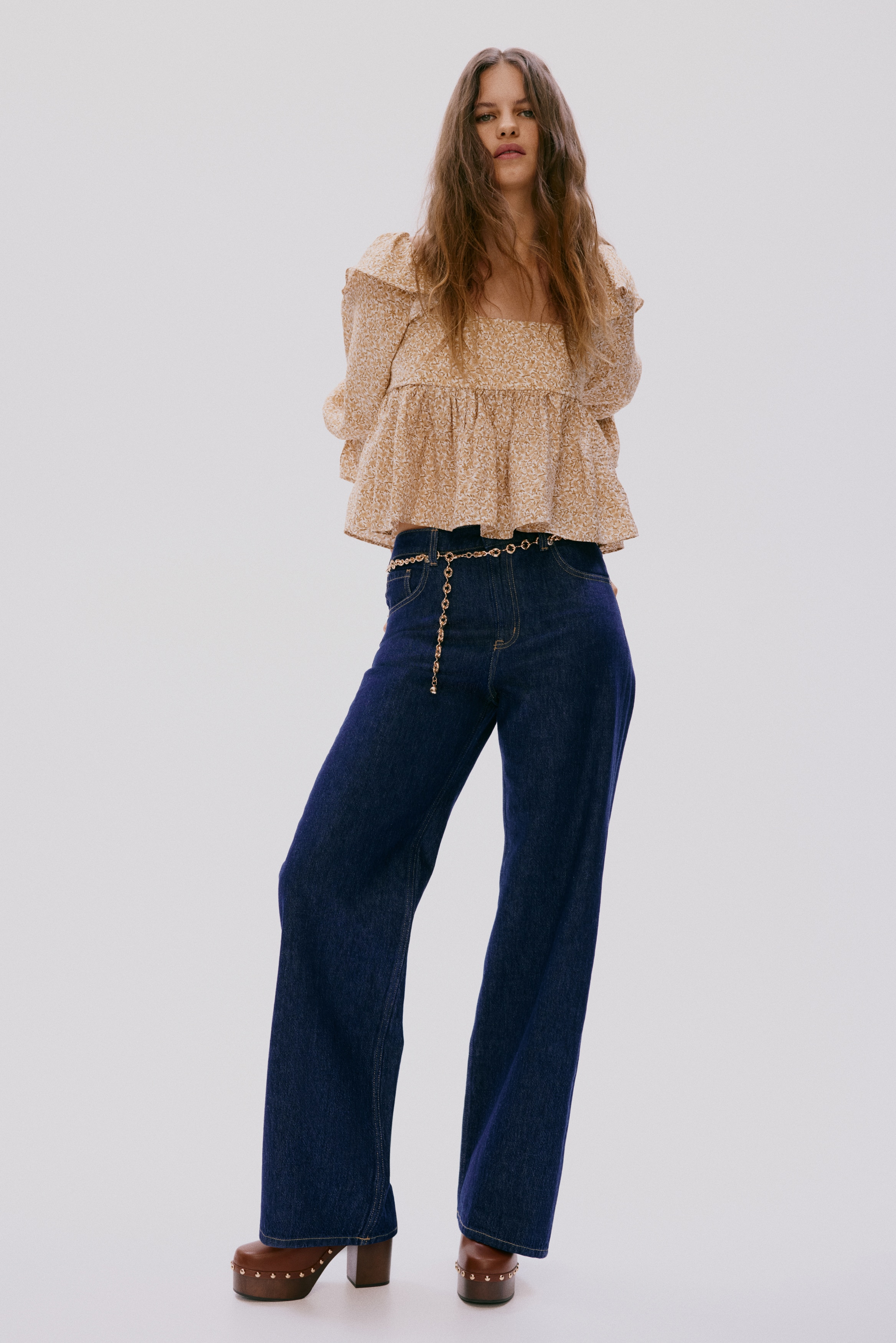 Wide High Jeans - Bleu denim foncé/Beige clair/Gris clair/Bleu denim/Bleu denim foncé/Bleu denim foncé/Bleu denim/rayures tennis/Noir/Noir/Gris/Bleu denim clair/Bleu denim/Gris denim/Bleu denim/Noir/Bleu denim