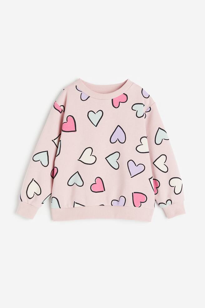 Printed sweatshirt - Light pink/Hearts/Light green/Teddy bear/Light grey marl/Unicorns/Beige/Leopard print/dc/dc/dc/dc/dc - 2