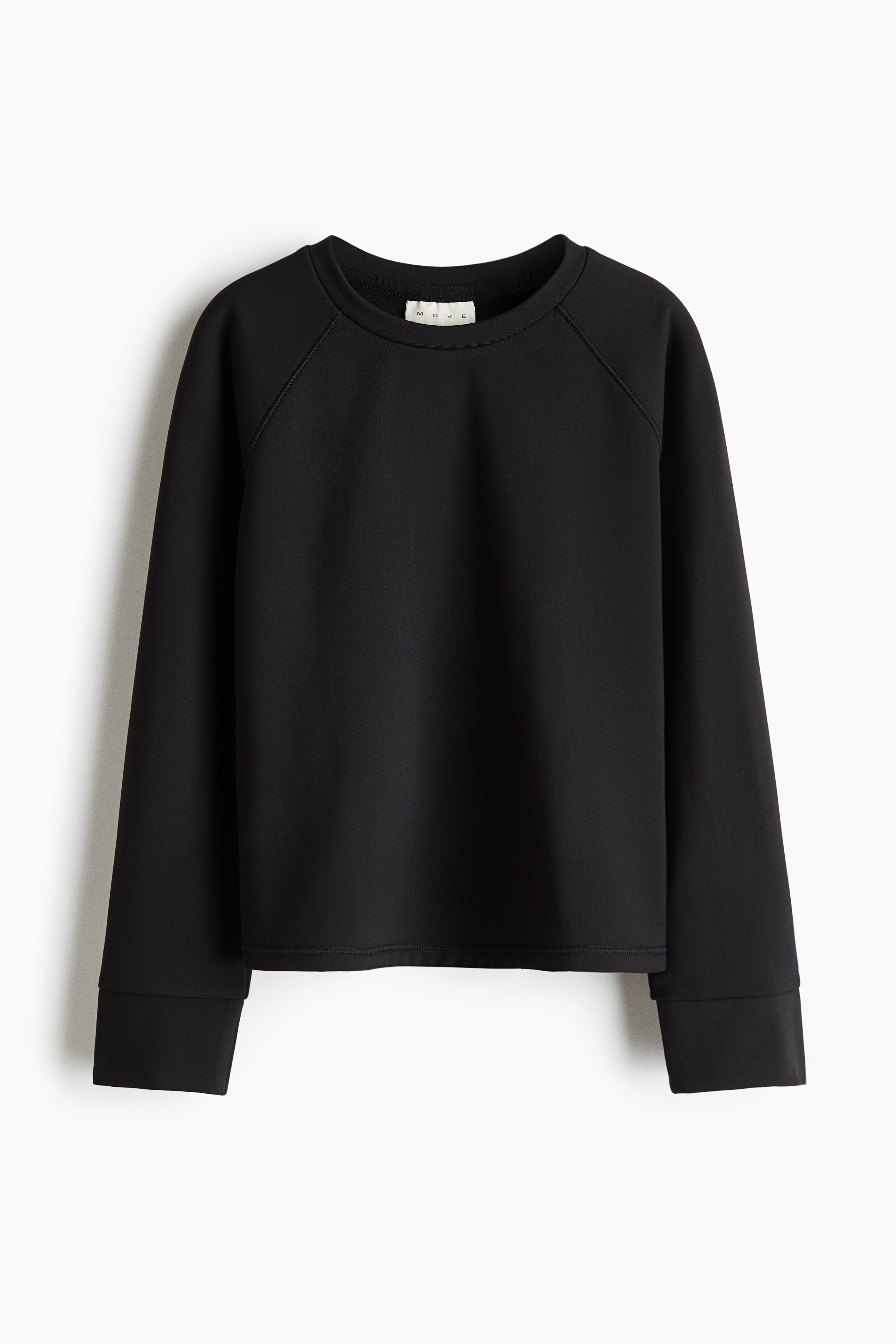Wärmendes Sportshirt mit Langarm mit ThermoMove™ - Schwarz/Mattlila