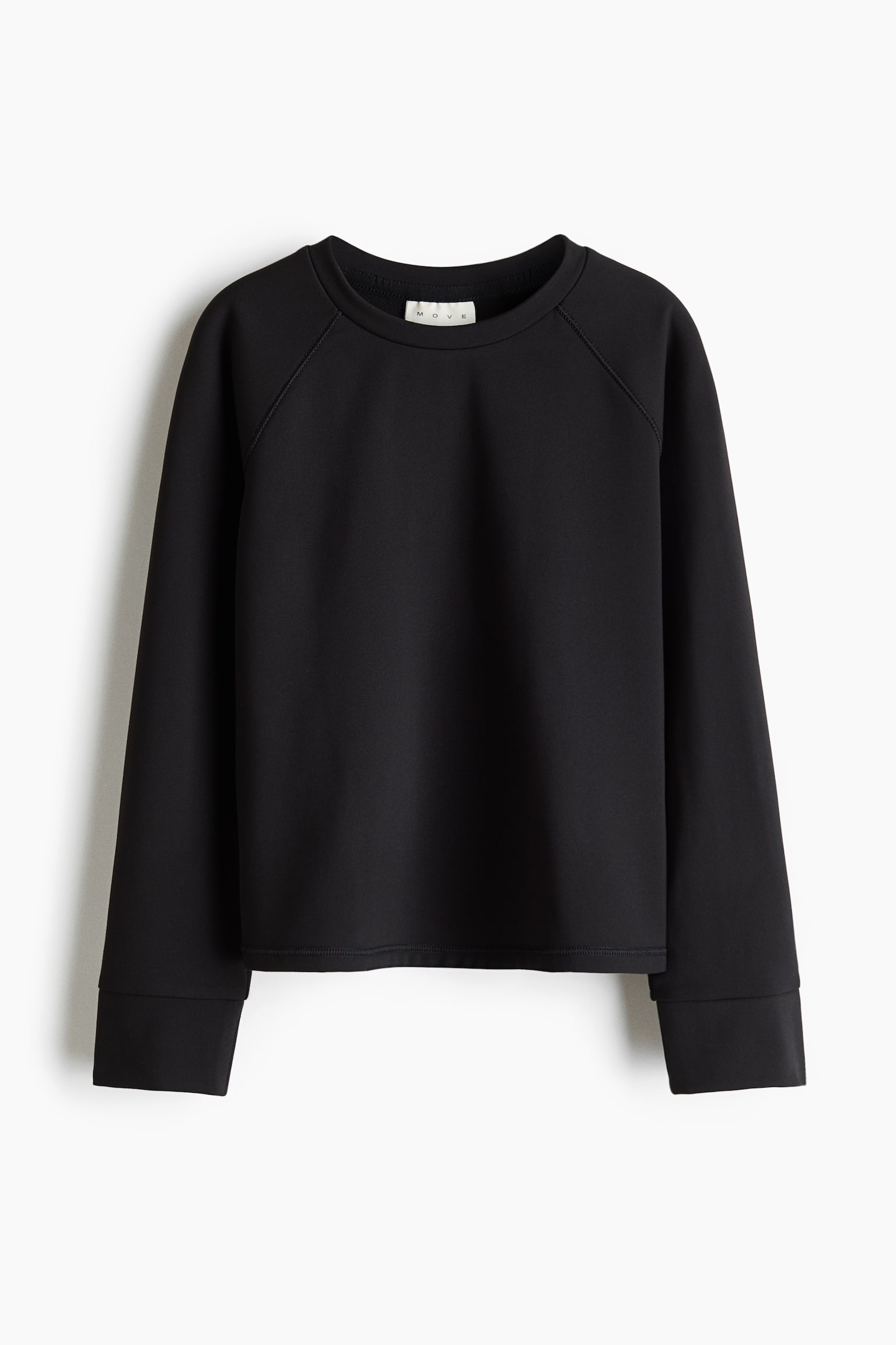 Детский топ H&M Move Warm Sports Top with Fleece SoftMove™, цвет: Чёрный — фото 1
