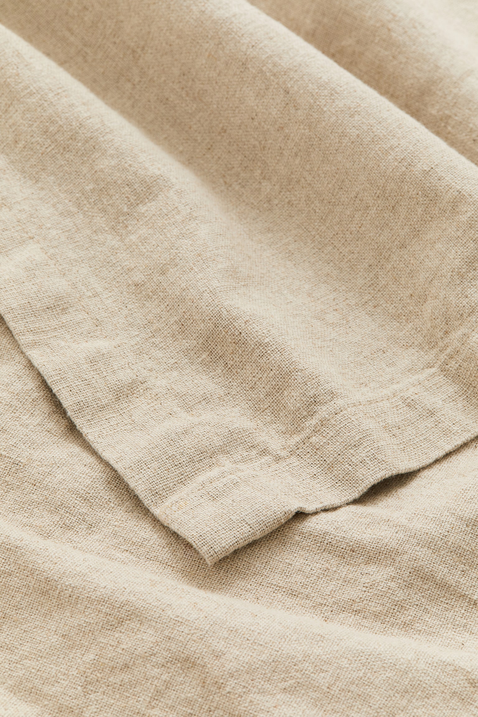 Linen-blend tablecloth - Beige/Brown/Brown/White/Light mole/Light rust red - 3