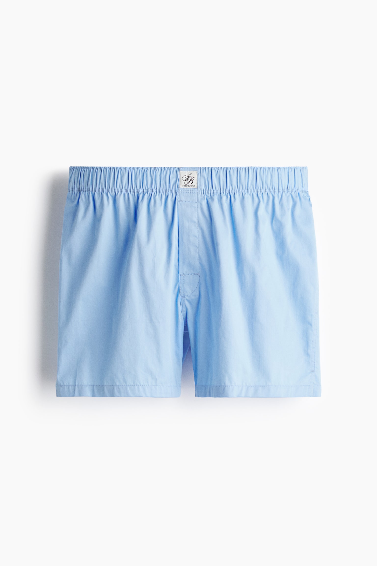 2-pack Woven cotton sateen boxer shorts - Light blue/Navy blue/Burgundy