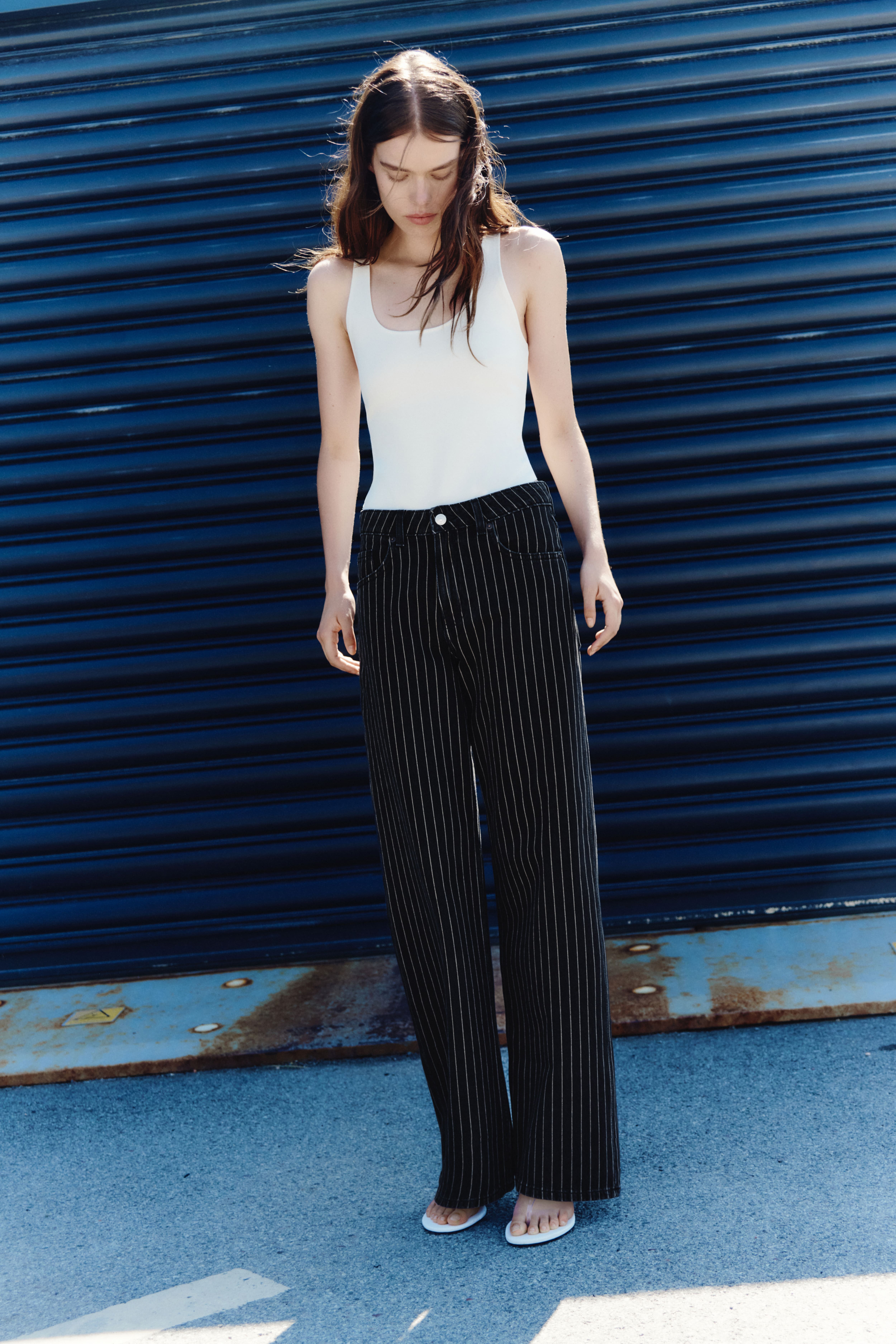 Jean ample taille haute