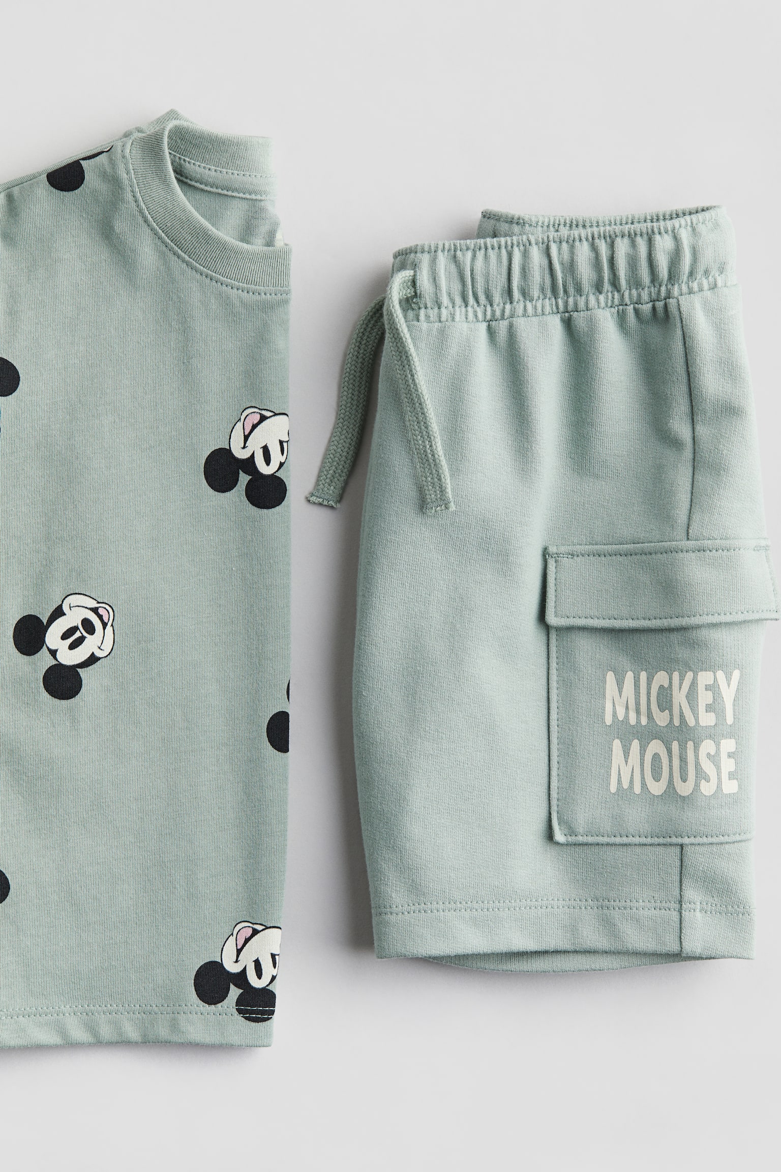 2-piece printed set - Turquoise/Mickey Mouse - 2