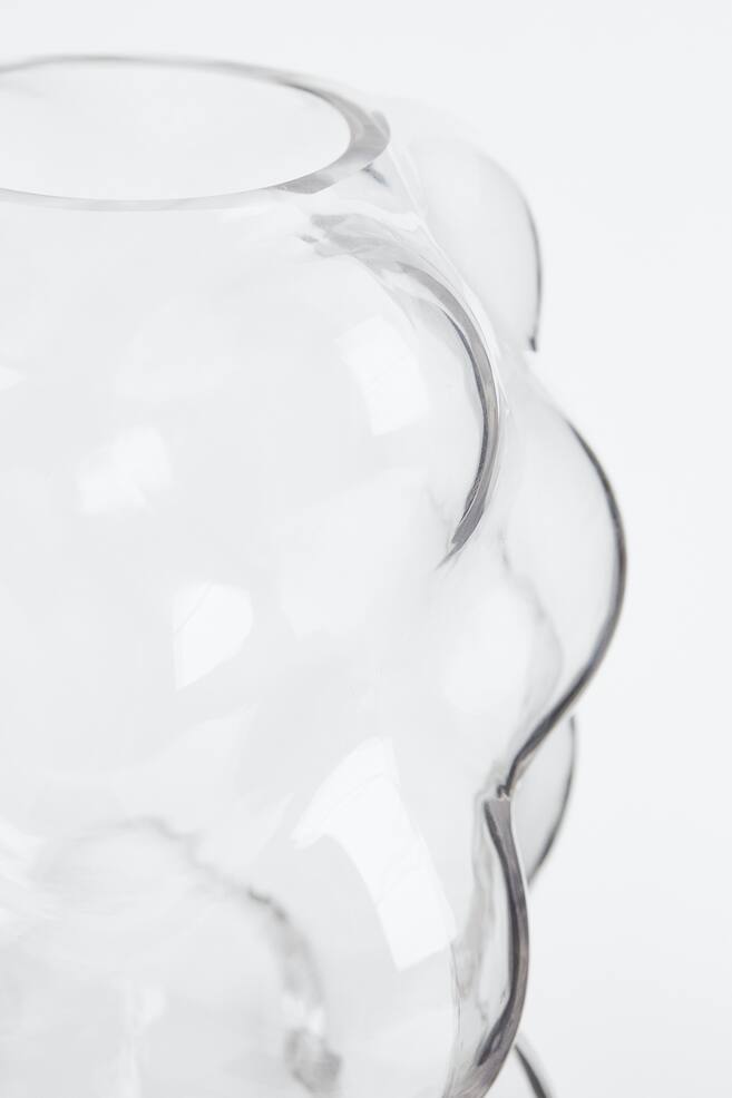 Bubbled glass vase - Clear glass - 3