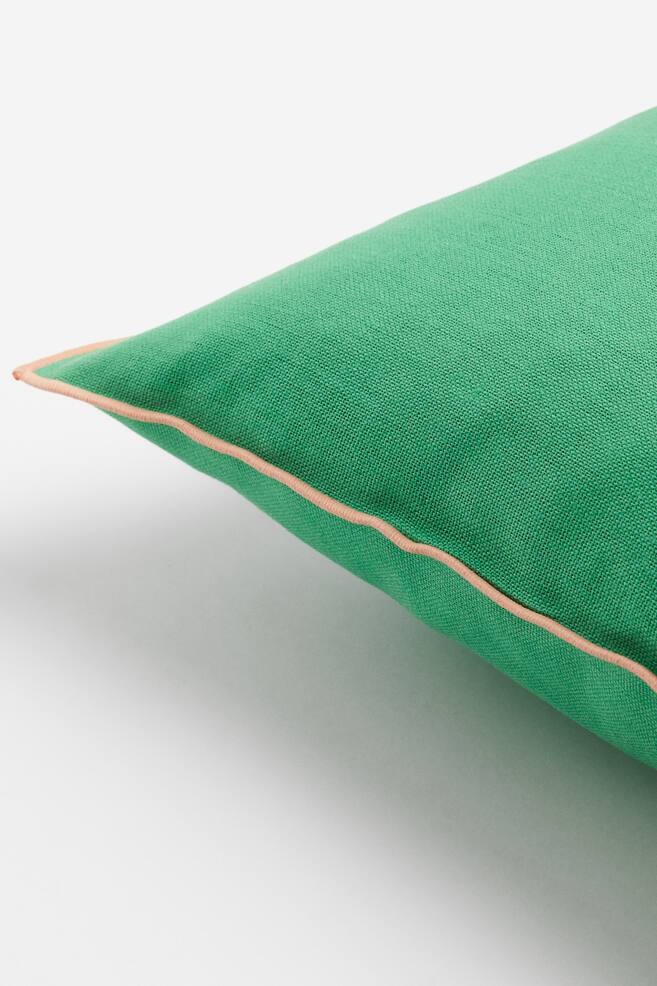 Linen-blend cushion cover - Green/Powder pink/Light beige/Yellow/White/Cerise - 3