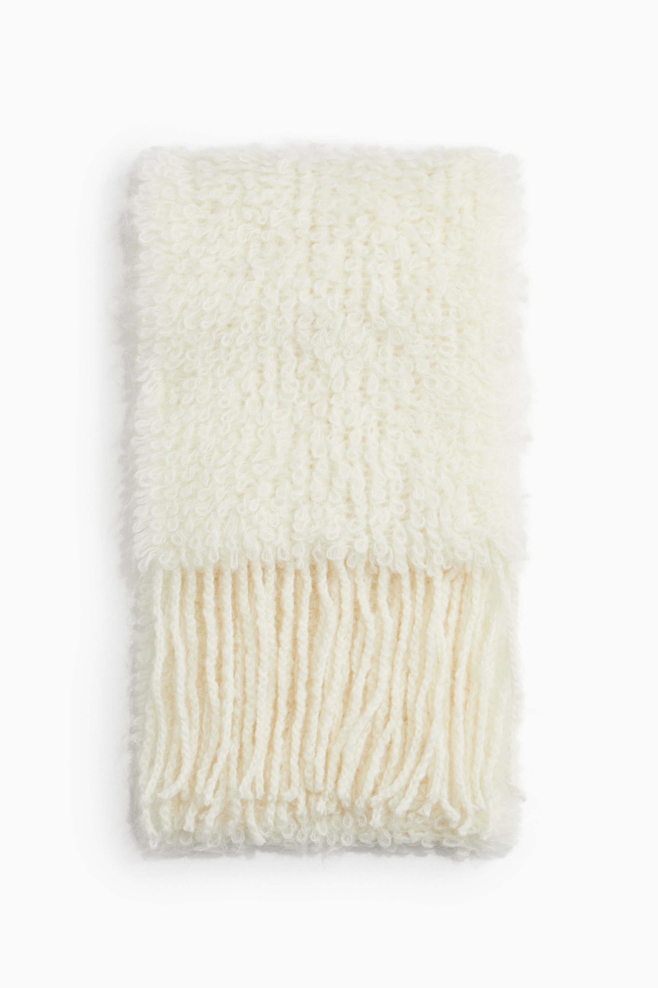 Größeres Bild ansehen: Schal aus Mohairmix - Cremefarben - Ladies | H&M DE 1